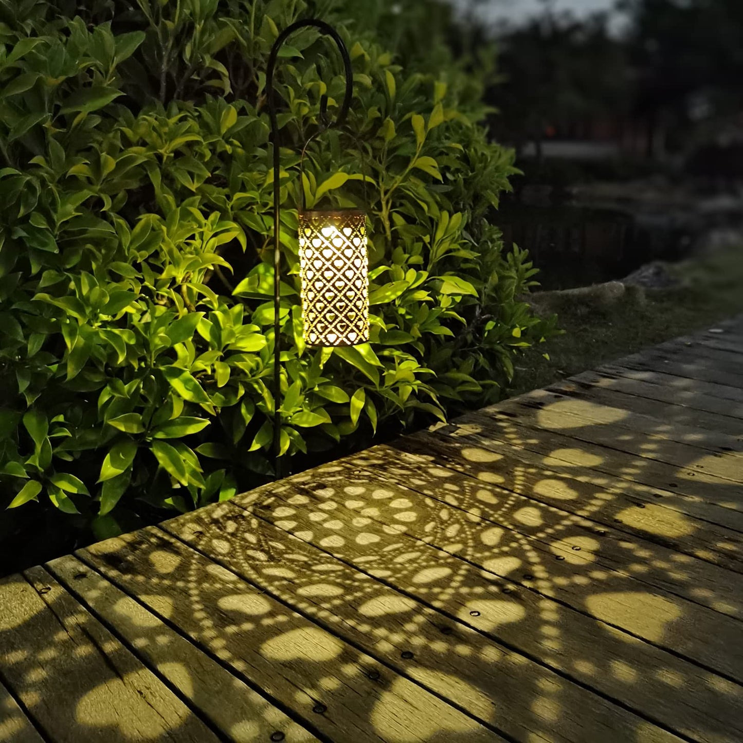 Solar Lanterns Outdoor Waterproof Butterfly Garden Decor Birthday Gifts for Women Mom Grandma, Hanging Solar Lights Metal Lantern Decoration Outside for Yard, Patio, Backyard, Porch