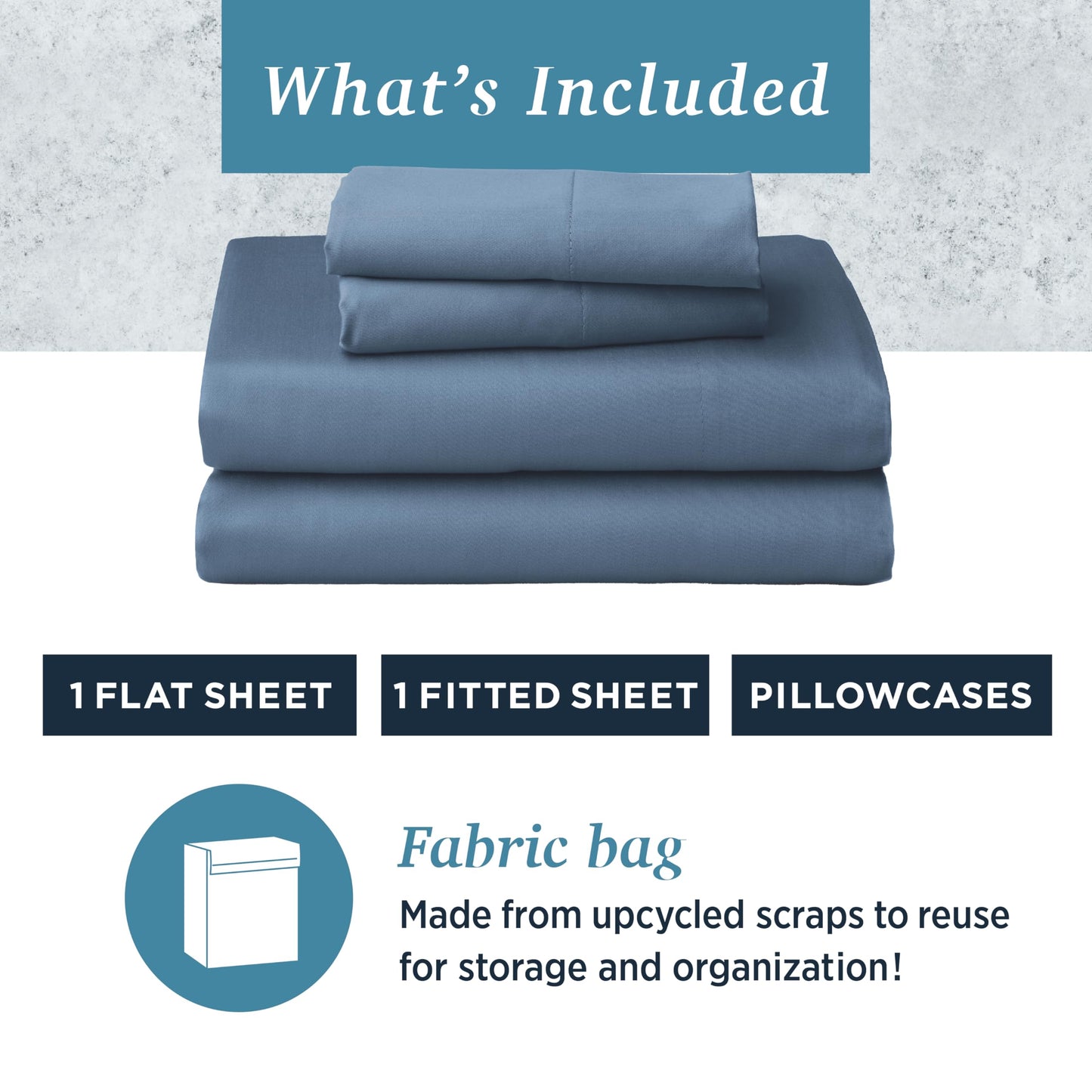 Welhome Twin Size Bed Sheet Set, 100% Cotton Percale Deep Pocket Super Soft Bedding Set, Cooling, Breathable & Extra Soft, Ethereal Paisley BST220