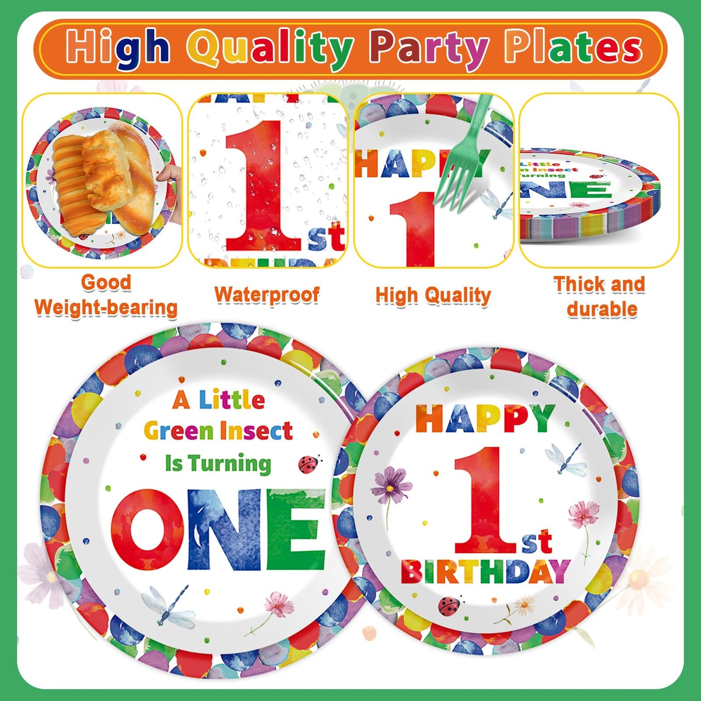 96 Pcs Race Car 1st Birthday Party Plates and Napkins Racing Cars First Birthday Decor Race Car One Year Old Dessert Cake Plates Racing Cars Theme Tableware Set for Kids Boy Party Decor 24 Guests BST202