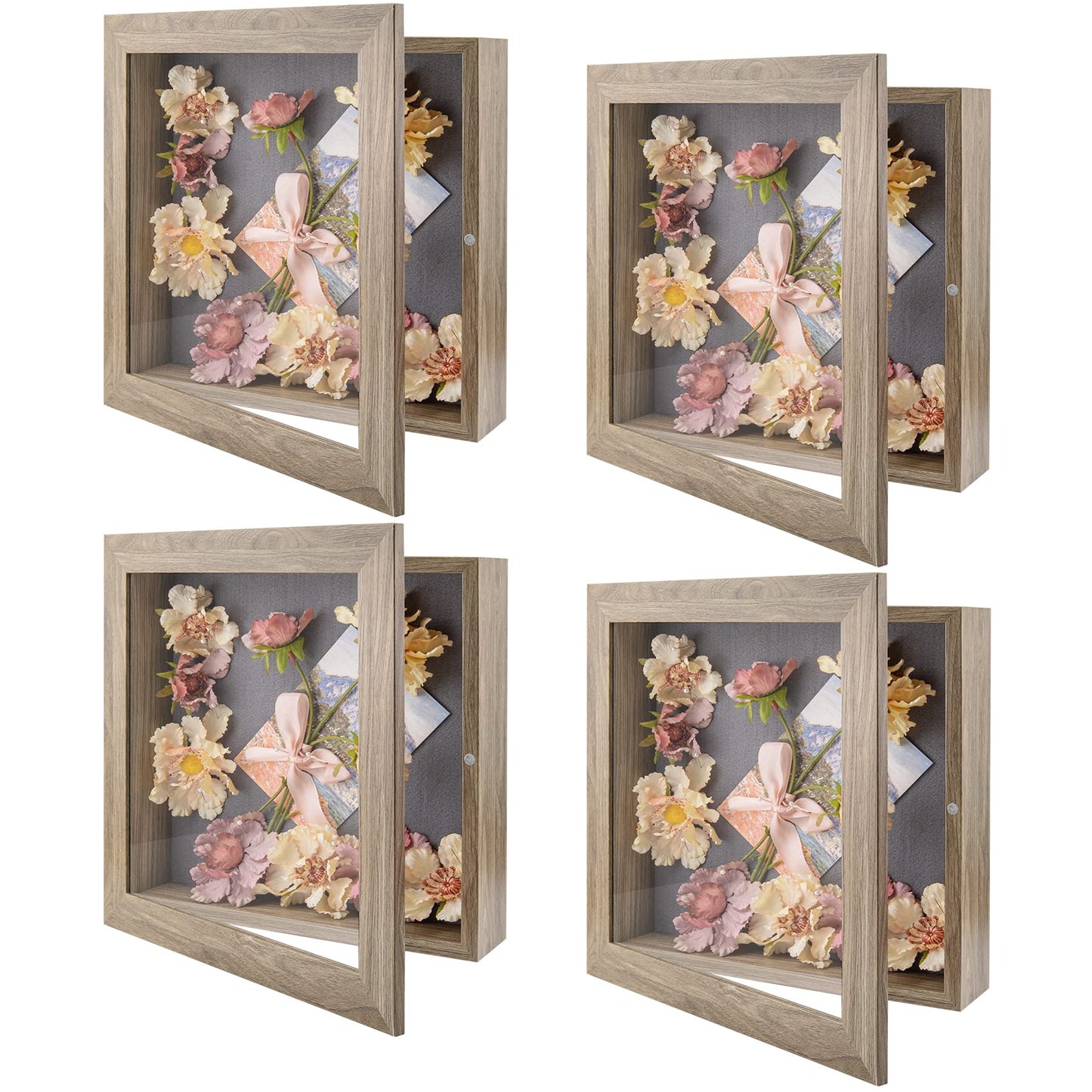 Golden State Art 11x14 Shadow Box Frame Display Case - 2 inch Depth Great for Collages, Collections, Mementos, 6 Pins Included (White, 1 Pack) BST326H