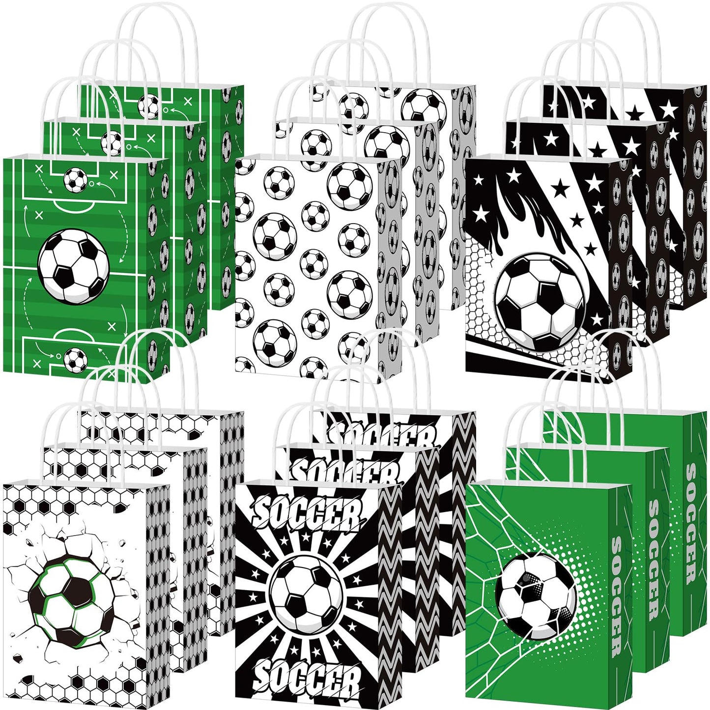 MotiMind 24 Pcs Softball Party Favor Bags Black Yellow Softball Themed Goodie Gift Wrapping Paper Bags with Handles Portable Sports Ball Candy Treat Pouch for Birthday Party Decorations Supplies BST326H