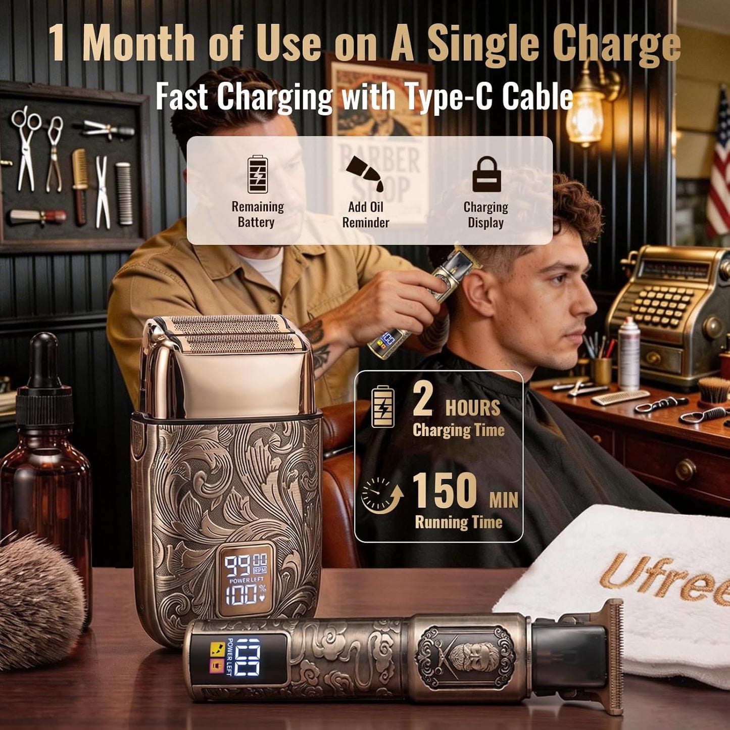 Ufree Foil Shavers Electric Razor for Men 30