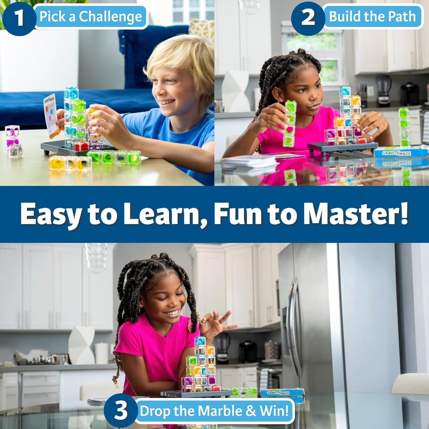 ThinkFun Gravity Maze - Falling Marble Logic Game 100
