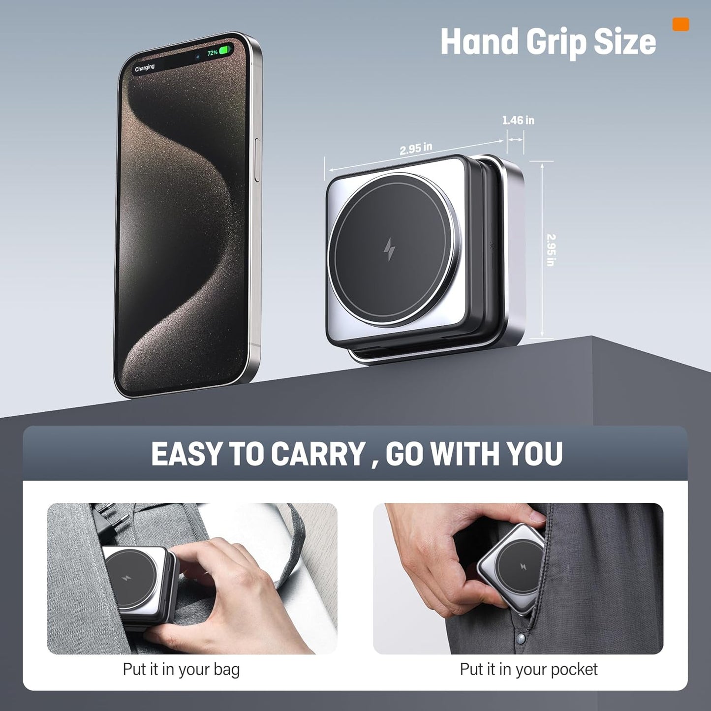 Augnner Foldable Magnetic 3 in 1 Wireless Charge 7071