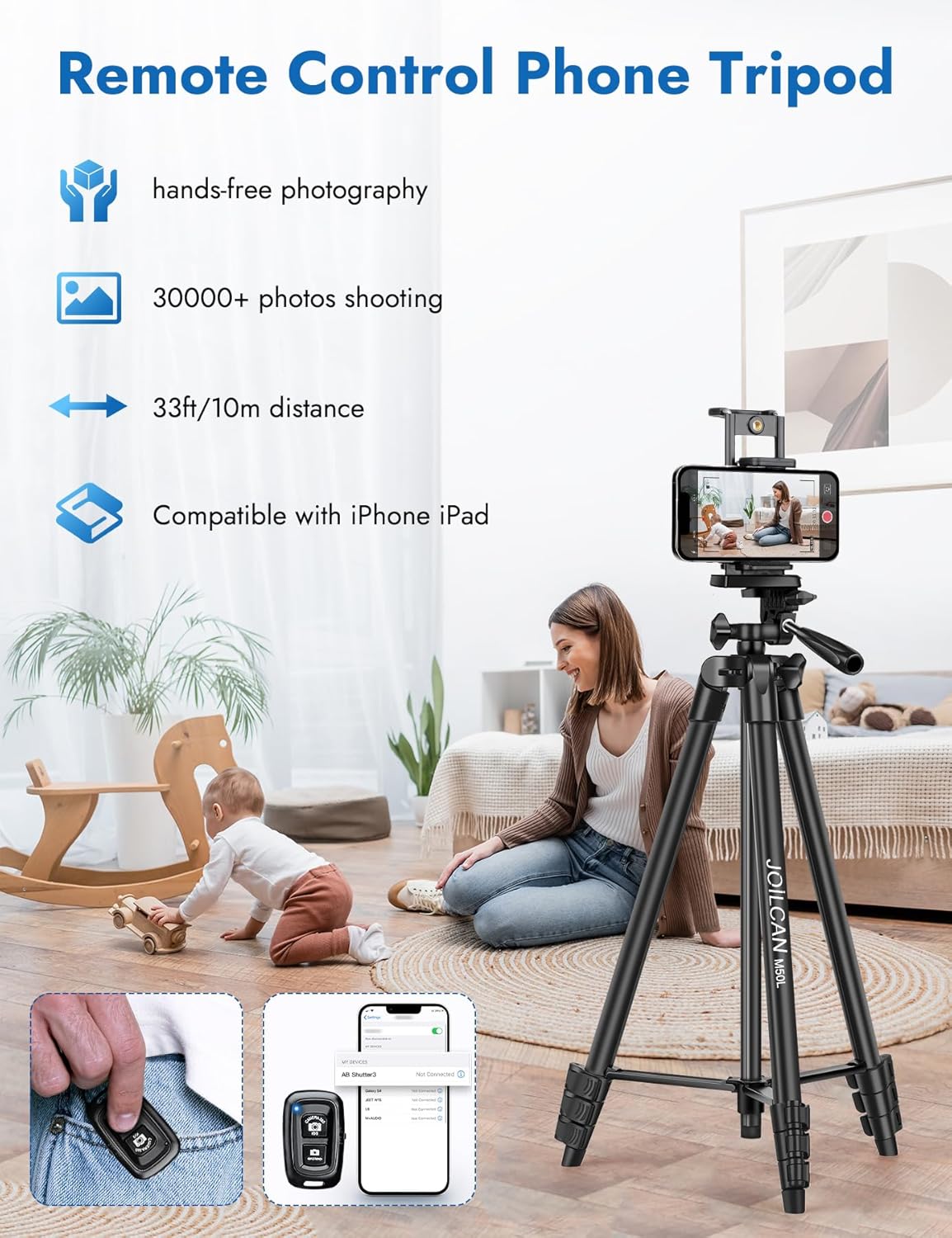 JOILCAN 67" Tripods Camera Tripod 43