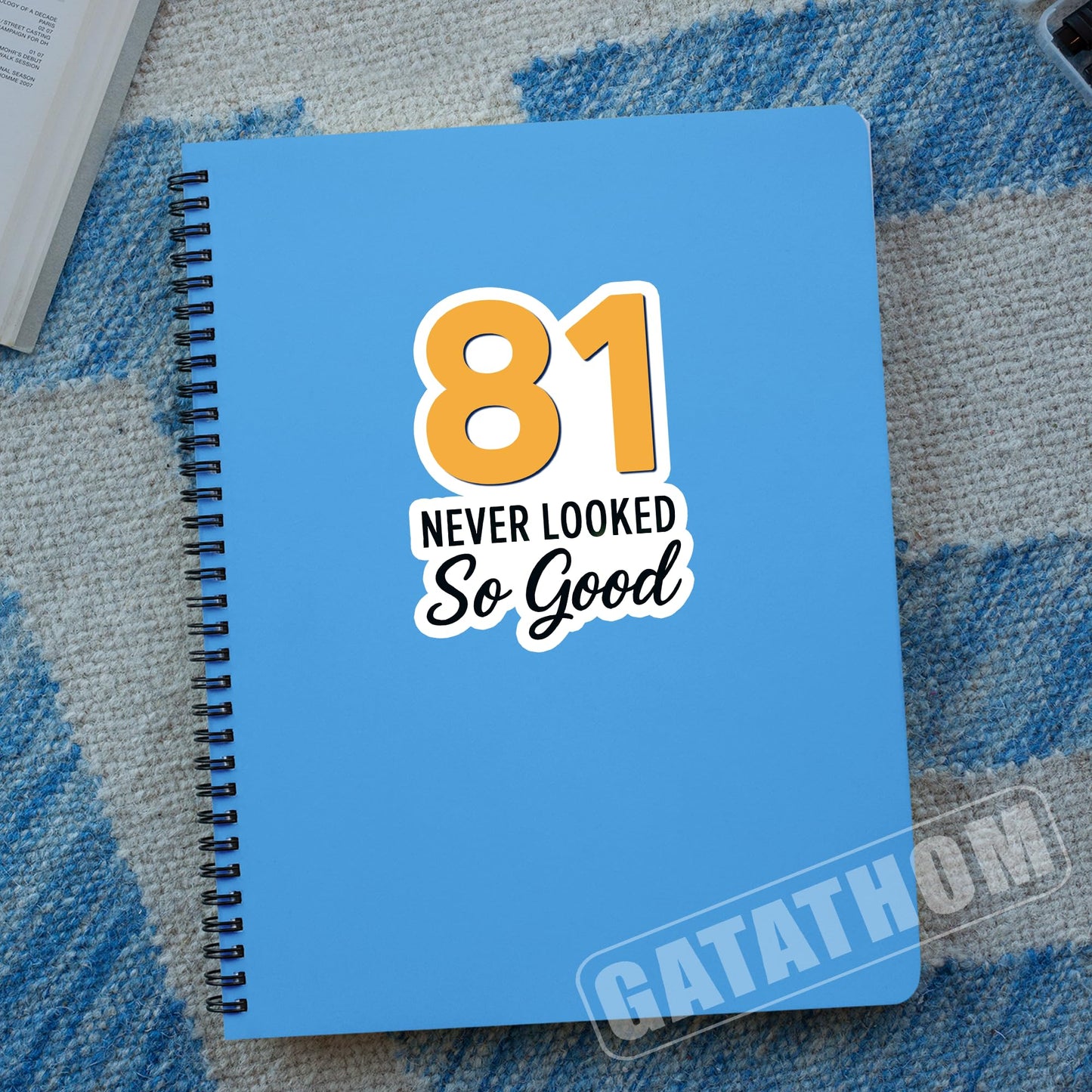 (3PCS) 83 Never Looked So Good Sticker – Happy 83th Birthday, Waterproof Vinyl Decals for Party Decor, Scrapbooking, Water Bottles, Laptops, Size 3" x 2.5" BST202