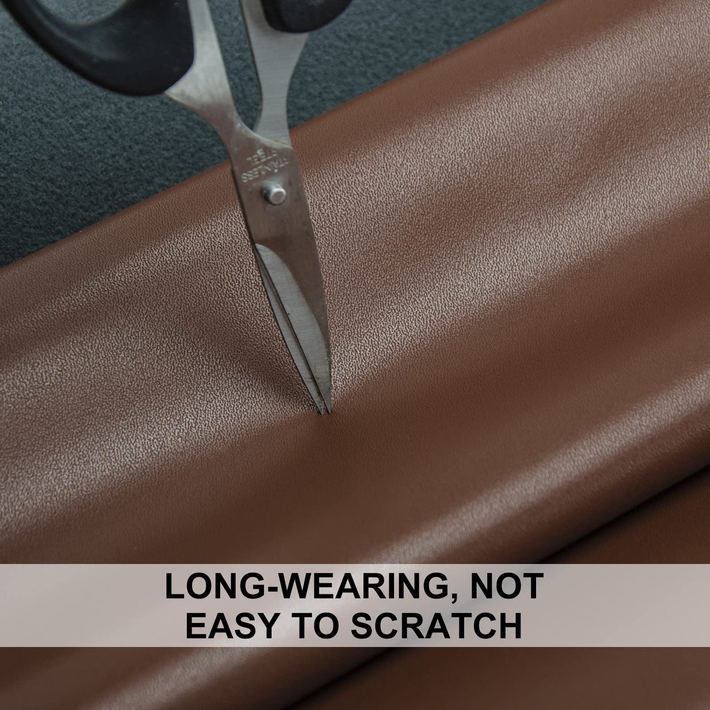 PU Fabric Material 1 Yard 54" x 36" Faux Synthetic Leather Sheets 1.2mm Thick Perfect for Upholstery, DIY Crafts, Hat Making, Hair Crafts Making, Sewing, Shoe Making (Gray) BST220