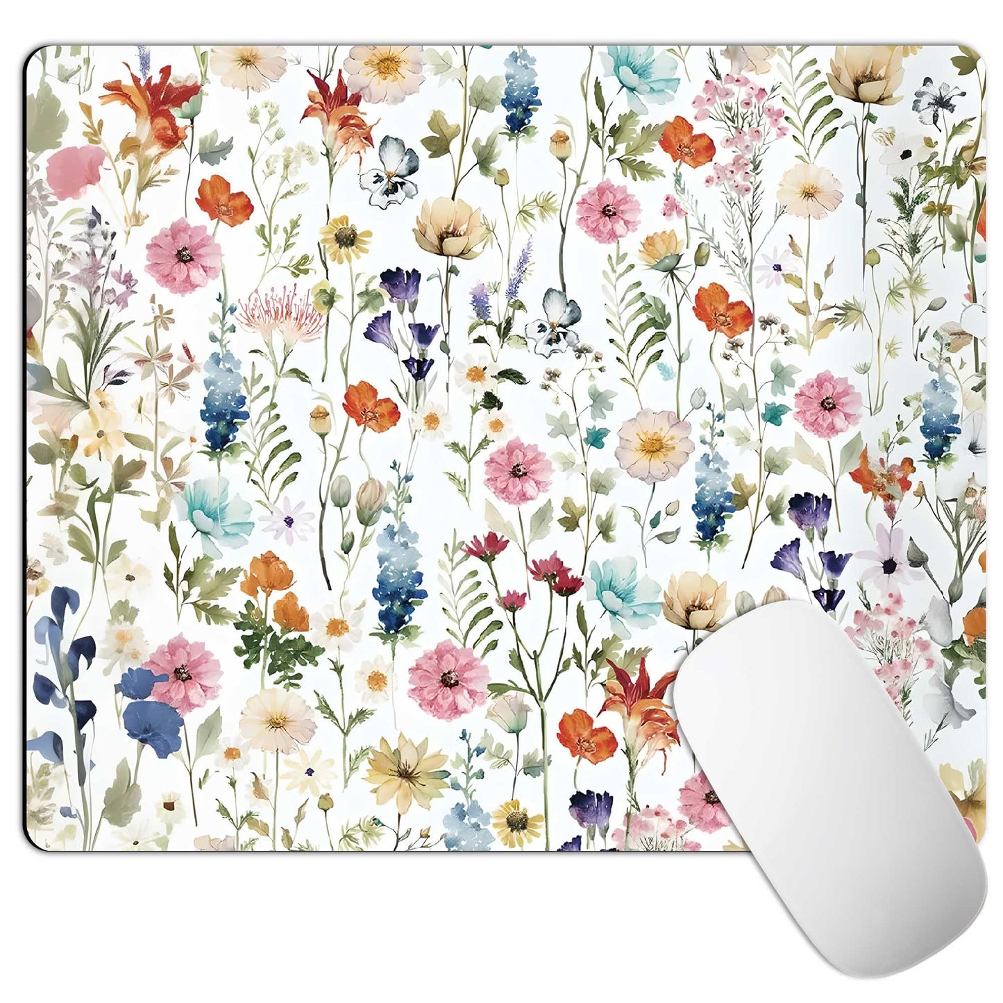 Square Mouse Pad with Non-Slip Rubber Base,Washable Square Cloth Mousepad, Non-Slip Rubber Base for Wireless Mouse for Computers, Laptop, Gaming, Office & Home WN420
