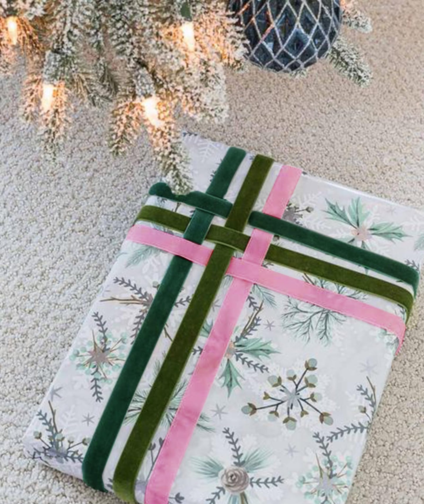 Copper Velvet Ribbon 1'' 25 Yards for Christmas Tree, Gift Wrapping, Flower Bouquet, Wreath Decorations, Bow Making