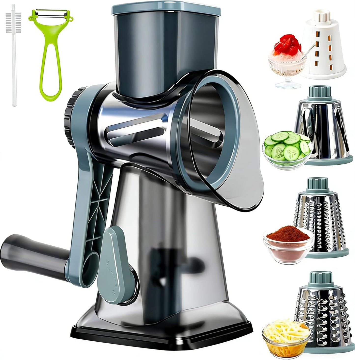 Multi-Function Rotary Cheese Grater Shredder 83