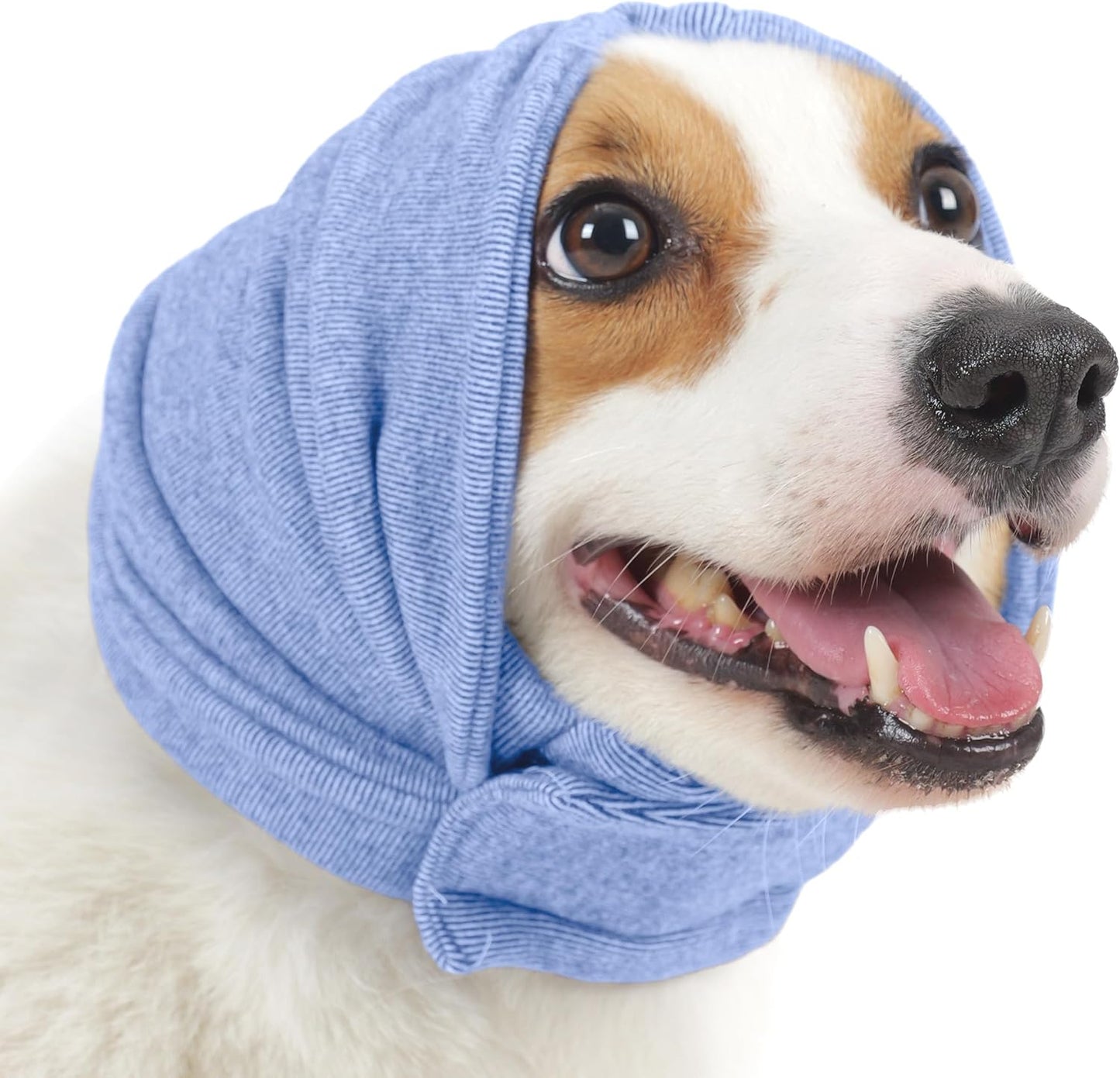 PUMYPOREITY No Shake Dog Ear Cover for Anxiety Relief, Adjustable Headband for Hematoma, Grooming and Force Drying, Pet Thunderstorms Ear Protection, Comfort Hoodie for Anxiety WN420