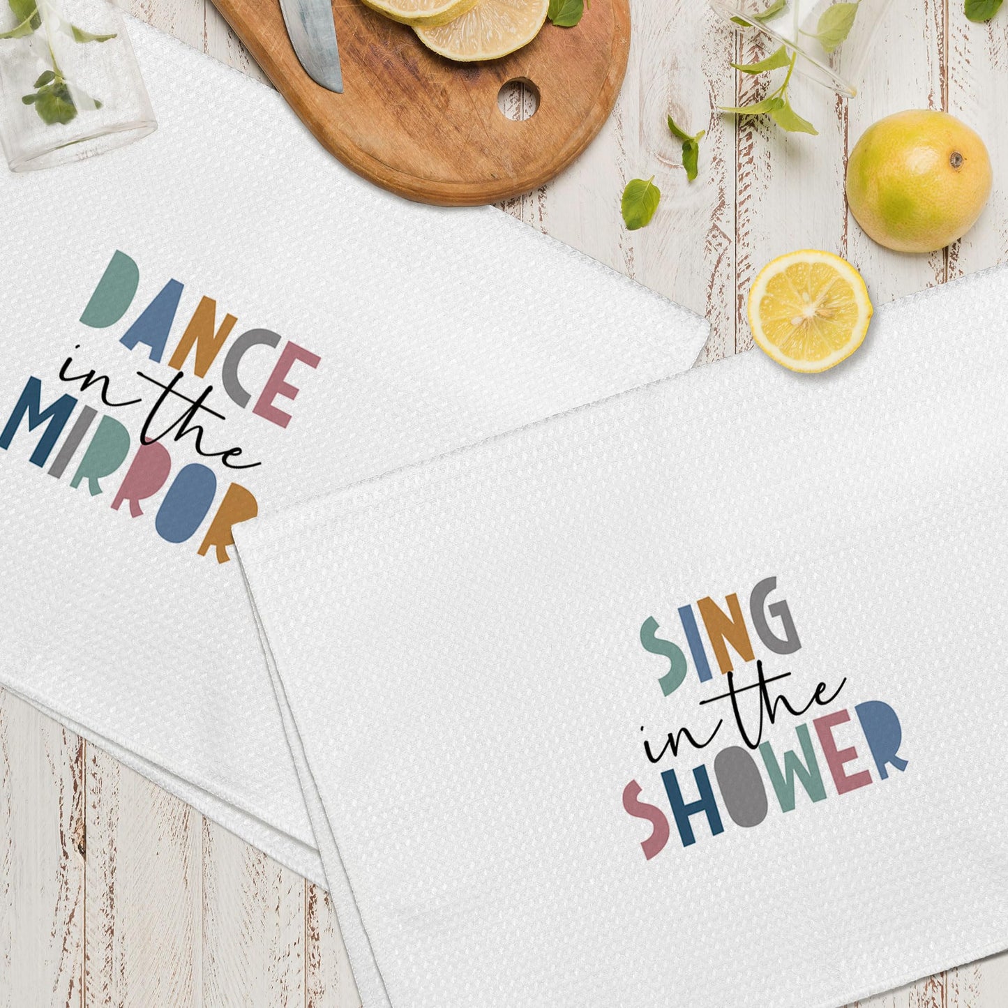 Kids Nursery Bathroom Decor Hand Towels 16x24 Set of 2, Wash Hands Brush Teeth Decorative Towels Gifts for Kids Baby Toddlers, Boho Flush Toilet Bathroom Kitchen Hand Towel Decor BST220