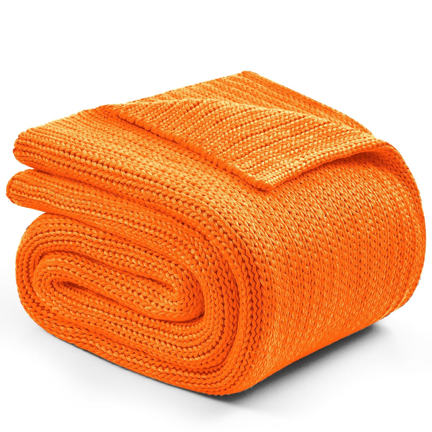 L'AGRATY Knitted Weighted Blanket - 48"x72" 12lbs Cooling Chunky Knit Heavy Blanket for Adults Braided Crochet Throw Thick Cable Yarn Knit Decorative No Beads Evenly Weighted Machine Washable | No Beads Evenly Weighted Machine Washable Chunky Braided Croc