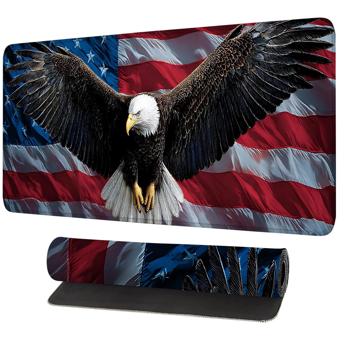 Mouse Pad Gaming Mousepad 31.5 x 11.8in Large Mouse Pad for Keyboard and Mouse with Anti-Slip Rubber Base, Keyboard Pad XL Mouse Mat for Home and Office,Snowy Forest WN420