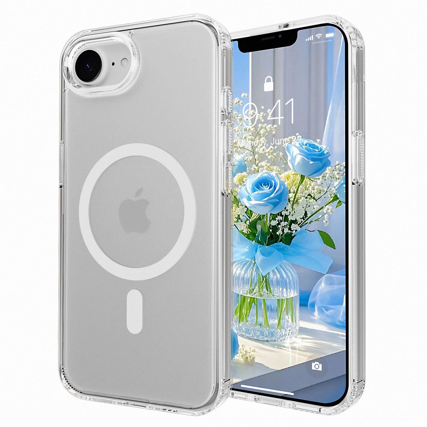 Magnetic for iPhone 17 Air Phone Case, [Compatible with MagSafe], Screen Protector X1, [Military Grade Drop Protection],Matte Finish,Slim,Shockproof,Protective (Black, iPhone 17 AIR) WN420