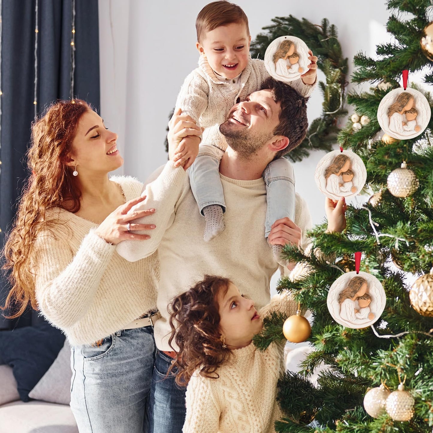 3D Christmas Ornament 2026 Wedding Gifts for Couple - Romantic Our First Christmas Married Engaged Ornament Bridal Shower Gift - Just Married Ornaments for Xmas Tree, Mr and Mrs Gifts for Newlyweds BST326H