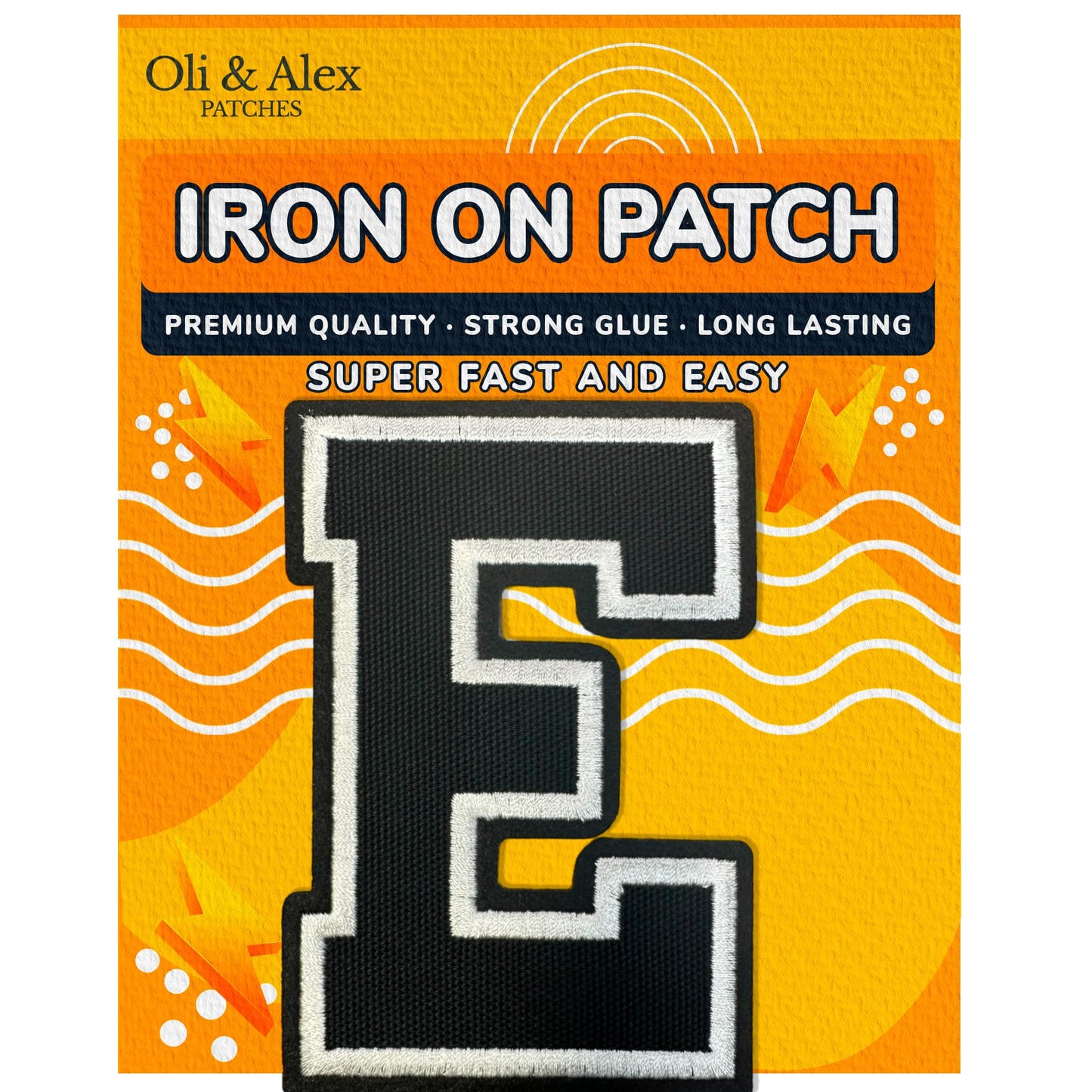 Iron On Letters Patches Premium Quality - Letter for Clothing - Varsity Patch Transfer for Clothes - Embroidered Letters Patches for Jersey Jackets - Sew on Appliques Red BST220