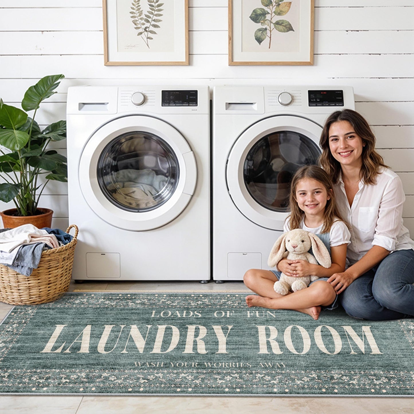 TOPRUUG 2x8 Kitchen Runner Rug: Non-Slip Kitchen Rugs Stain Resistant Kitchen Mats for Floor Low-Pile Carpet for Sink Soft Kitchen Runners Non Skid Washable 8 ft Mat Home Decor 2'x8' Beige BST202