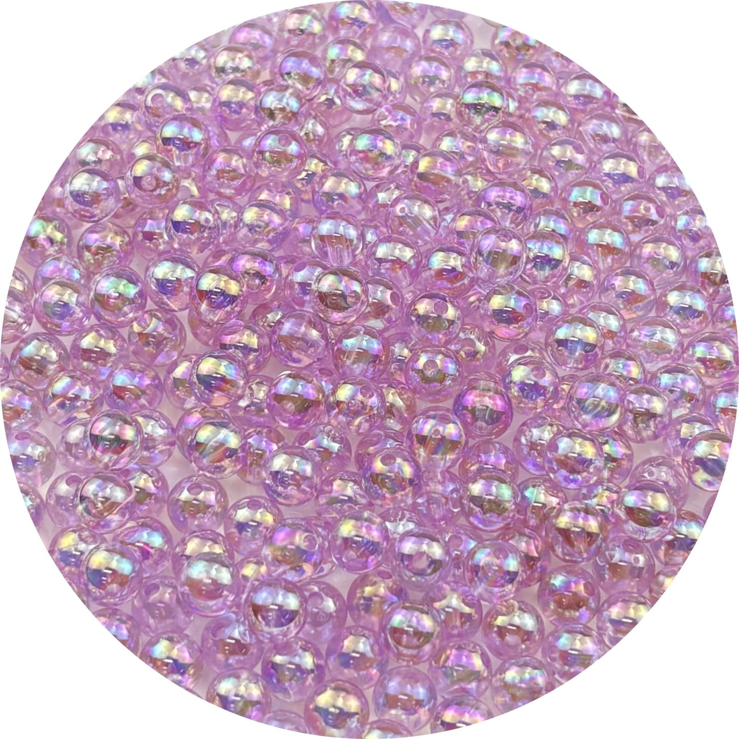 2000pcs 4mm Acrylic Round Beads AB Colors Acrylic Beads Round Spacer Beads with Hole for DIY Bracelet Necklace Jewelry Making Supplies Handmade Craft(Green AB) BST220