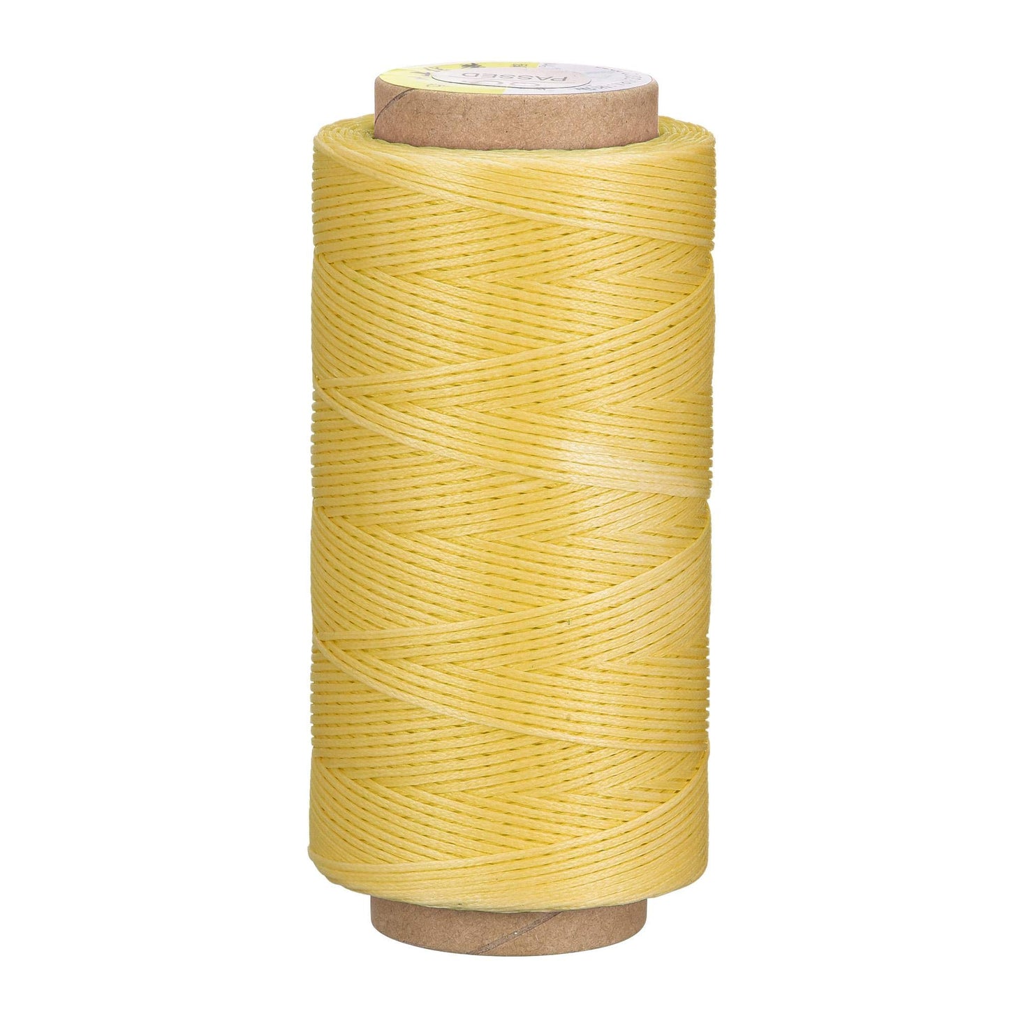 uxcell Leather Sewing Thread 186 Yards 210D/1mm Polyester Waxed Cord for Manual Sewing, Wheat BST326H