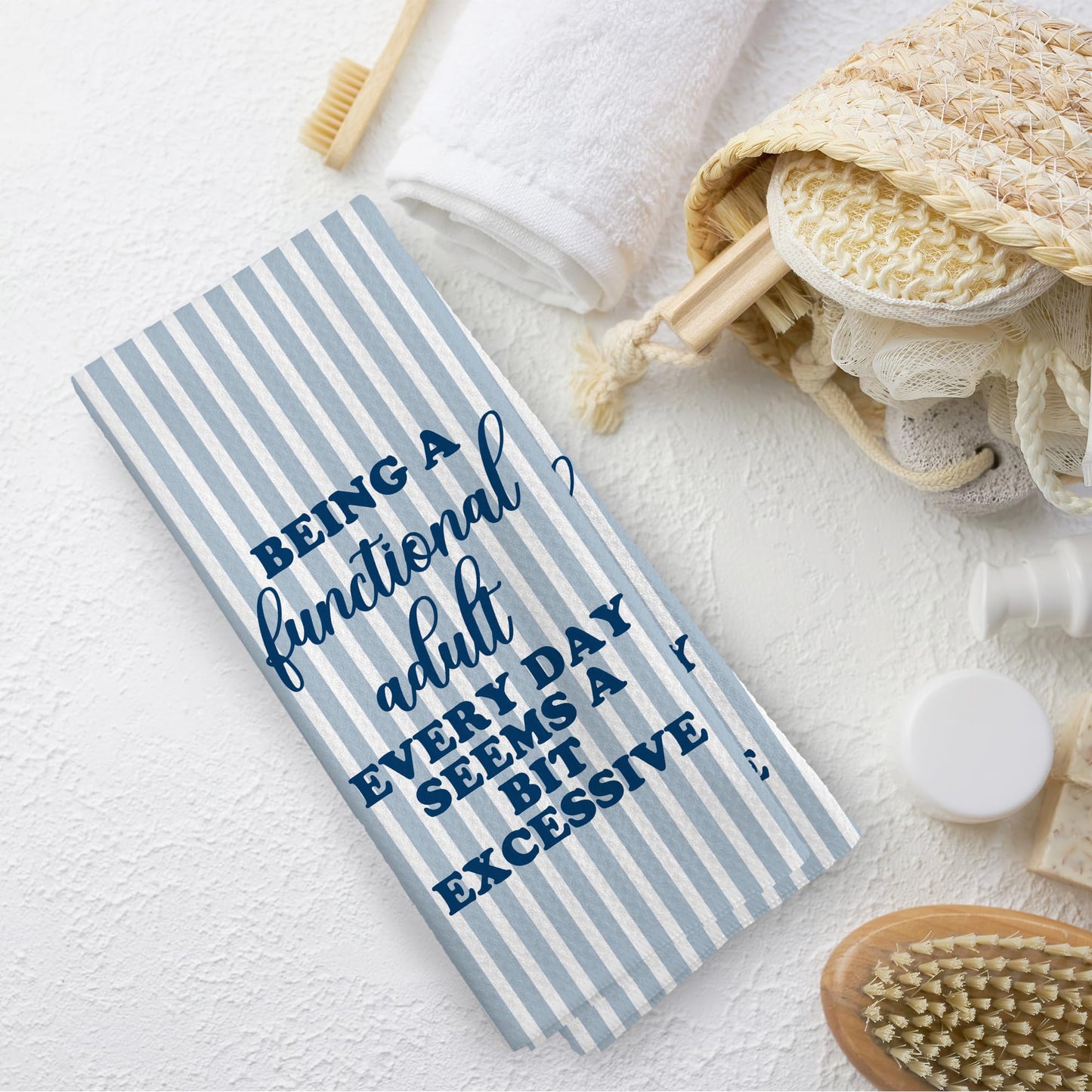 Funny Kitchen Towels Dish Towel Dishcloth 16x24 Inches, Funny Dish Towels with Sayings Towel Decorative Absorbent Hand Tea Towels for Kitchen Bathroom Decor, Humorous Gifts for Women Men BST326L