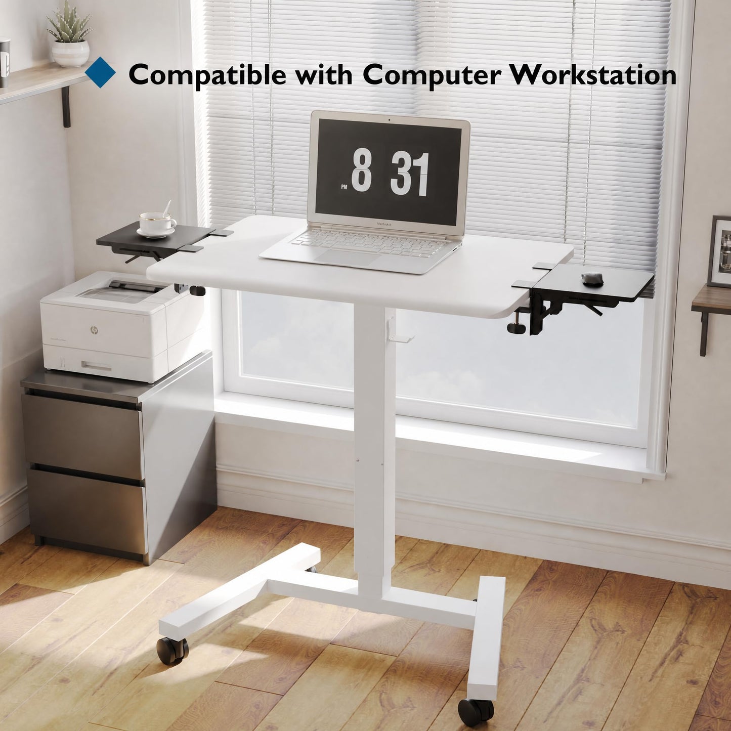 BONTEC Ergonomic Desk Extender Tray, 9.5"x9.1" Wrist Rest Shelf | 90°Foldable Elbow Support, Table Mount Arm, Clamp on Computer Arm Rest for Desk, Office & Home Use,Durable Easy to Install BST202