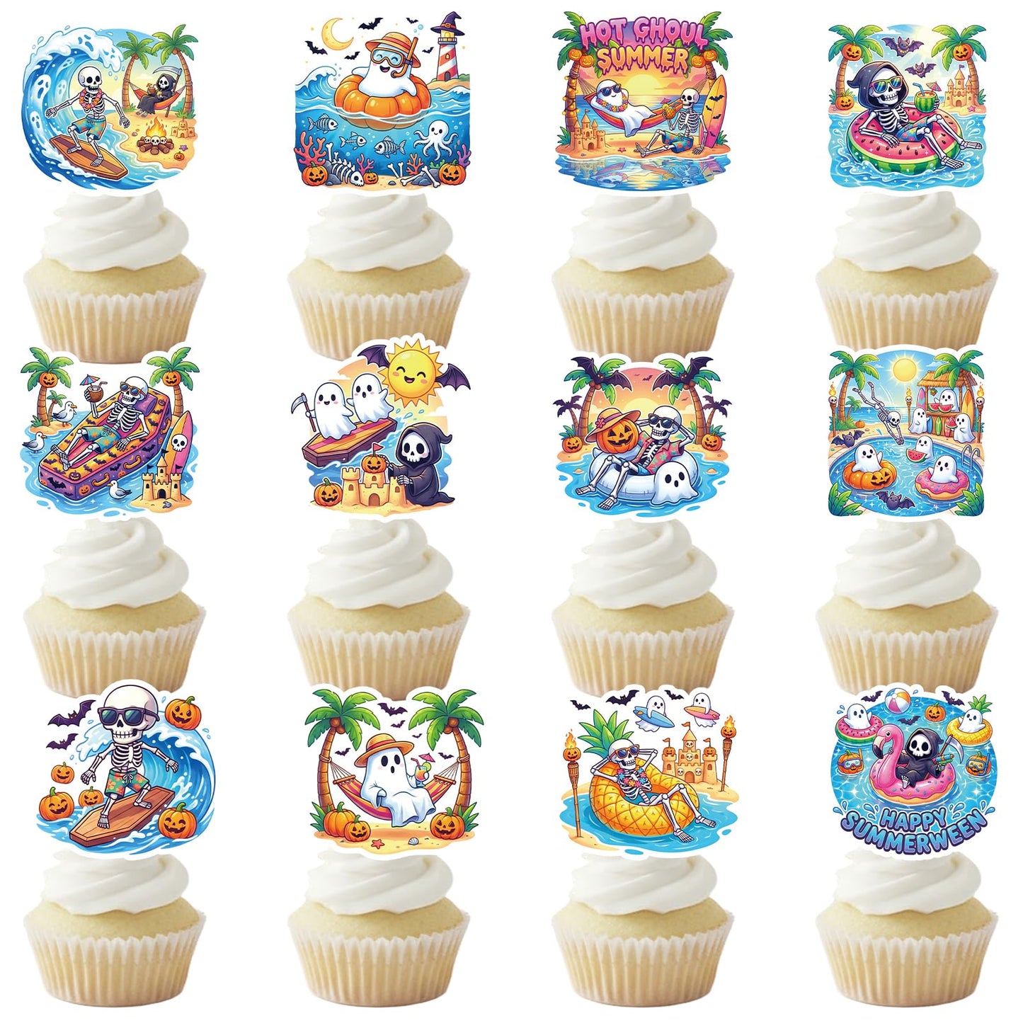 Baseball Birthday Party Decorotions - 24 PCS Ice Cream Drip Baseball Theme Cupcake Toppers, Boys Girls Sports Birthday Party Decorotions Supplies BST326L