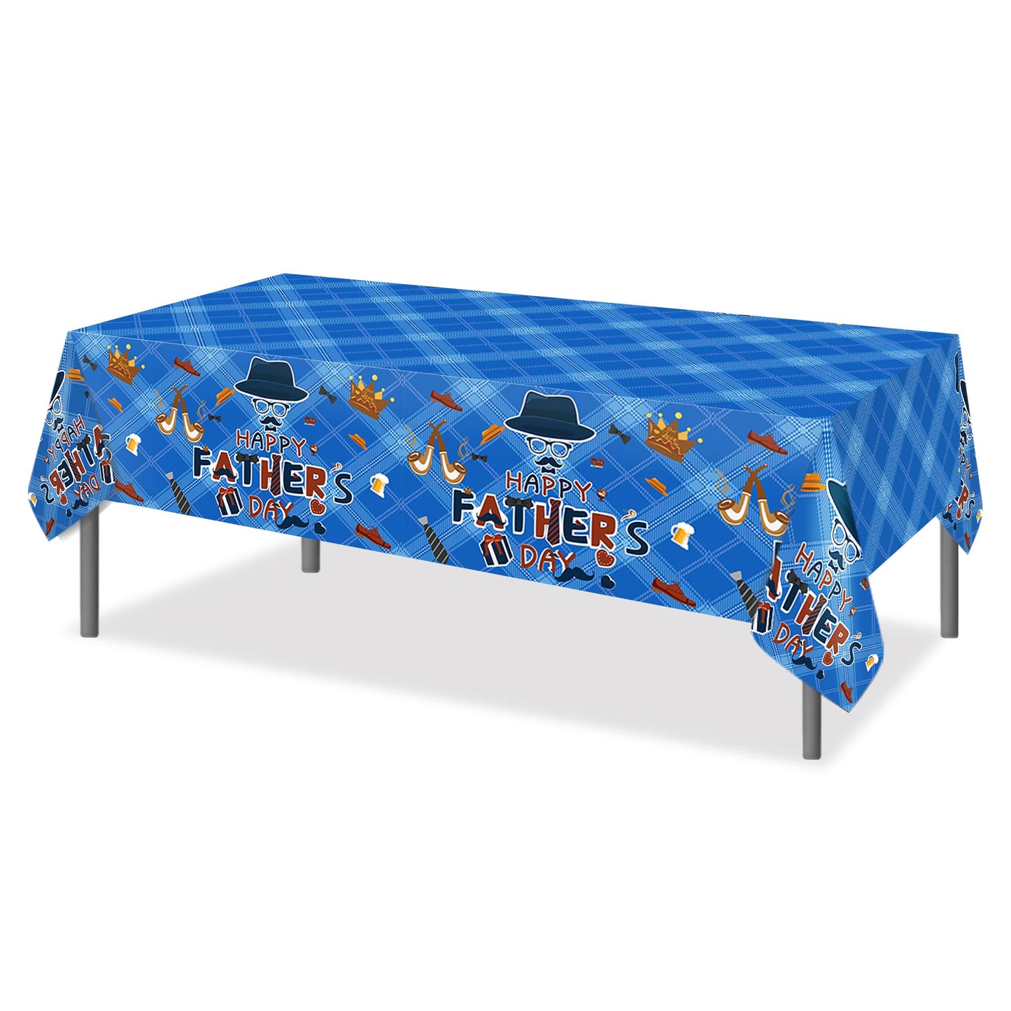 1 Pack American Flag 4th of July Party Plastic Tablecloth 54 x 87 Inch Long Rectangular Table Cover for Buffet,Veterans Day Holiday Dinner,Election Day Picnic or Tablecloth for Kitchen Event WN420