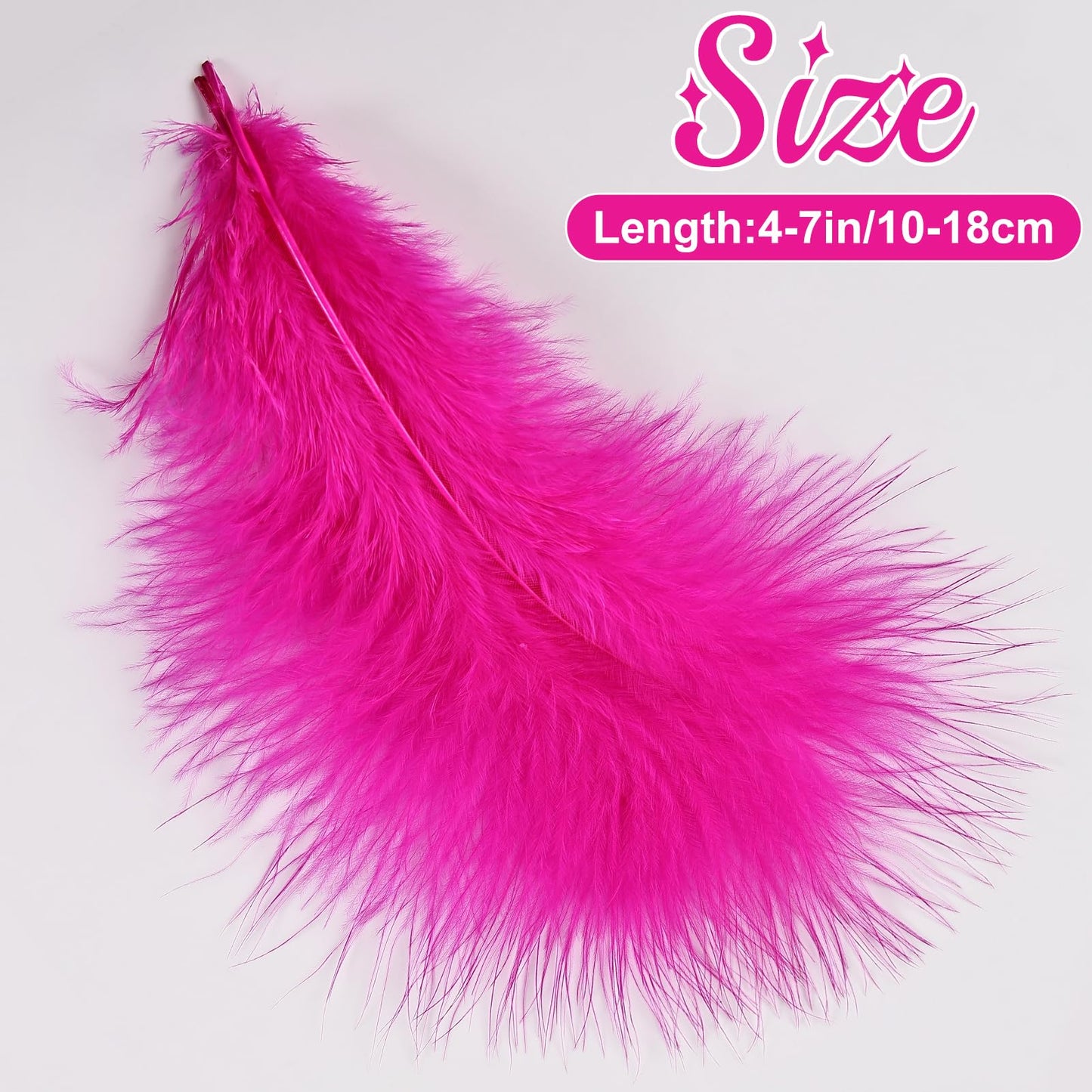 Fluffy Turkey Marabou Feathers 100pcs for Craft Dream Catcher Decoration - 4-7Inches Natural Feathers (Green) BST220