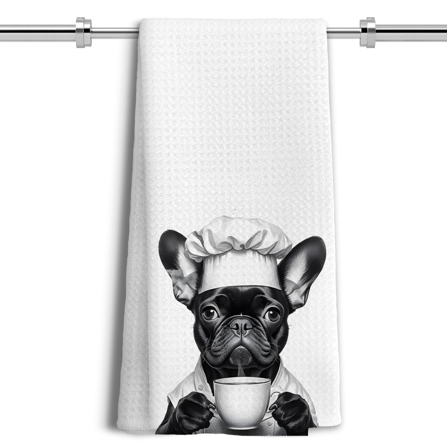 Funny Black Labrador Retriever Kitchen Towels, Black Lab Gifts Dish Tea Towels for Kitchen Decor, Gifts for Labrador Dog Lovers Hand Towels, 16x24 Inches BST202