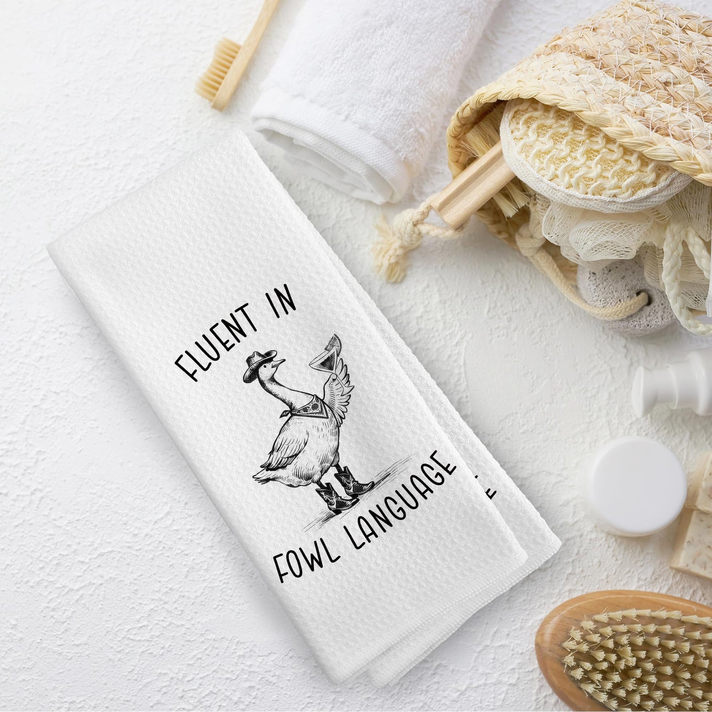 Funny Kitchen Towels Dish Towel Dishcloth 16x24 Inches, Funny Dish Towels with Sayings Towel Decorative Absorbent Hand Tea Towels for Kitchen Bathroom Decor, Humorous Gifts for Women Men BST326L