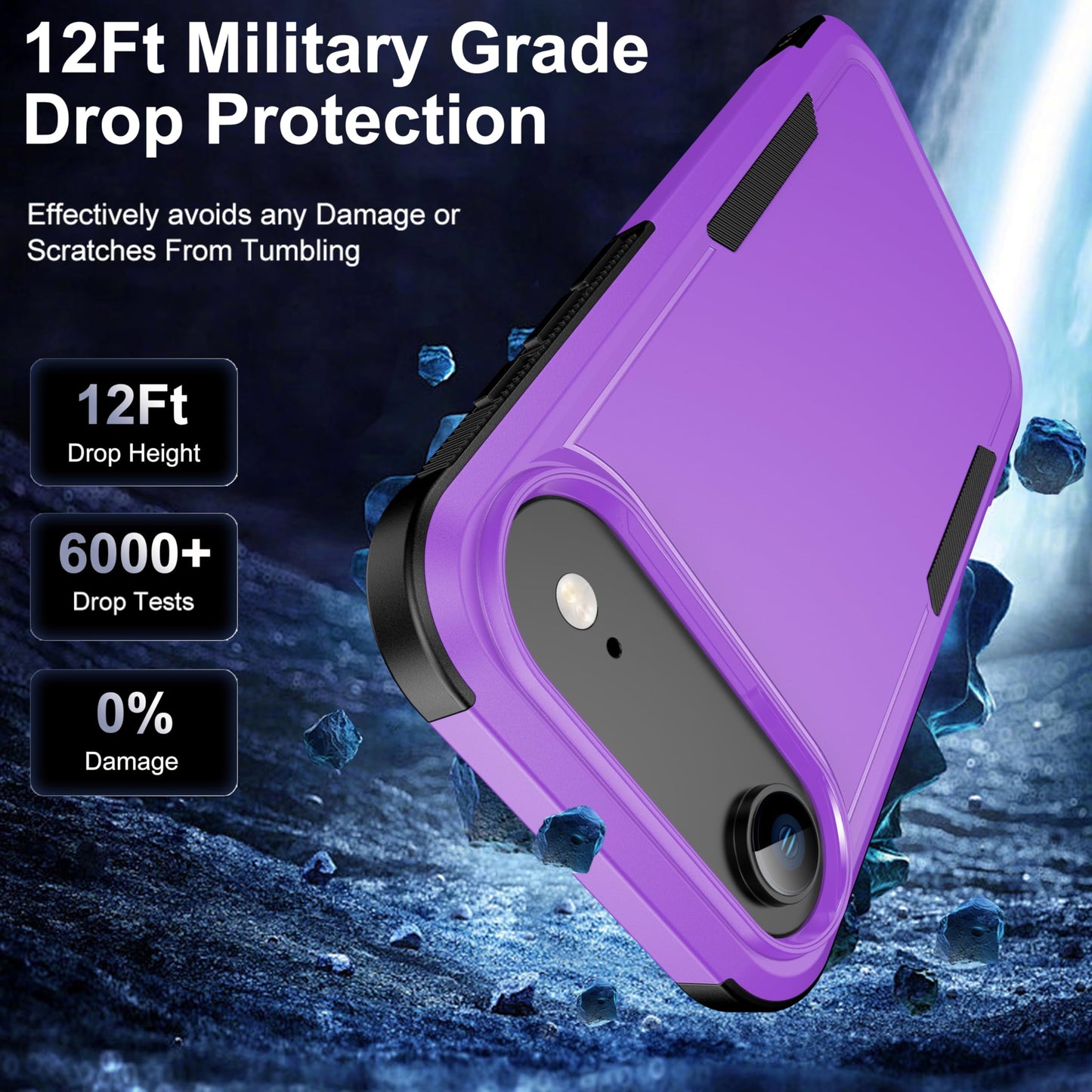 Magnetic for iPhone 17 Air Case [Compatible with MagSafe] [Shockproof] [Heavy Duty Protection] Pocket-Friendly & Tough Non-Slip Protective Phone Cover for iPhone 17Air 6.6", Black WN420