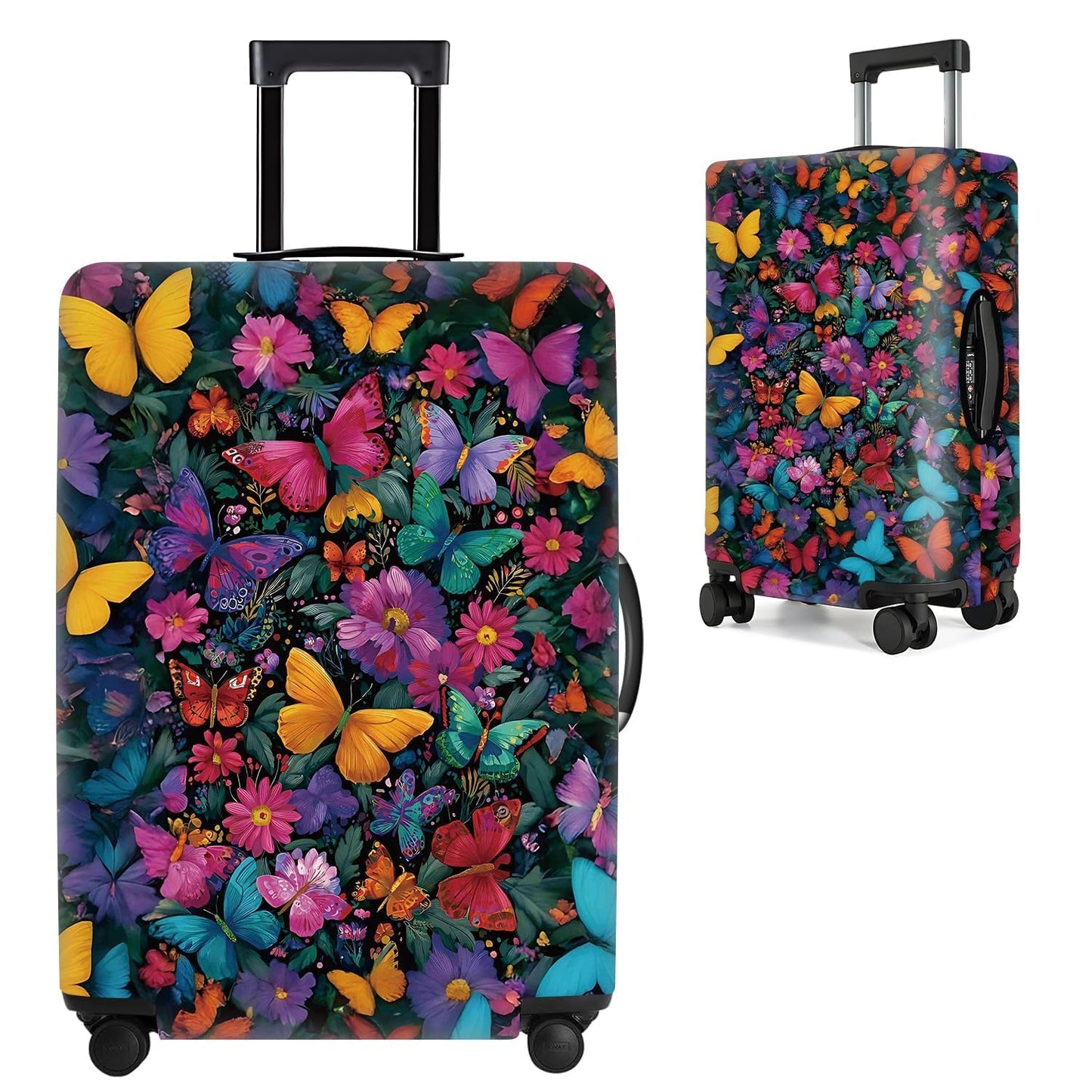 Colorful Abstract Art Luggage Cover – Vibrant Woman Face Design Suitcase Protector – Fits 32 to 34 Inch Travel Luggage,XL BST202