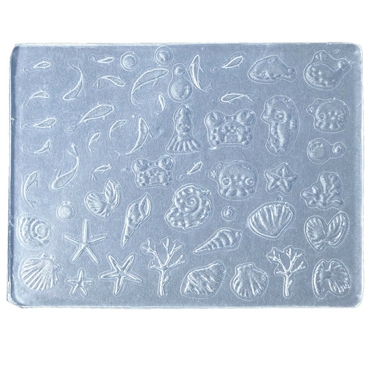 Nail Art Silicone Mold Beautiful 3D Nail Embossed Stencils Molds Epoxy Resin Mold DIY Crafts Party Home Decor BST220