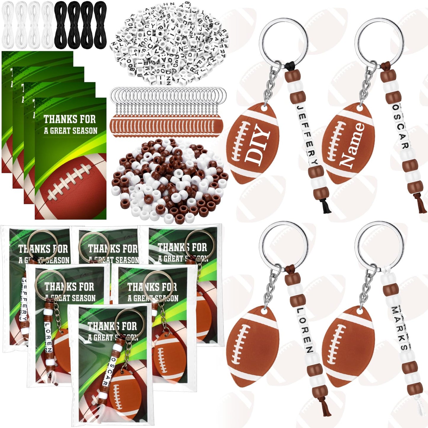 Suncalla 984 Pcs 24 Set Dinosaur Nugget Keychain Making Kit DIY Valentine's Key Chain Crafts Bead Adjustable Letter Beads Cards Strings Kit Gift Backpack Accessories Party Favors(Cute Color) WN420