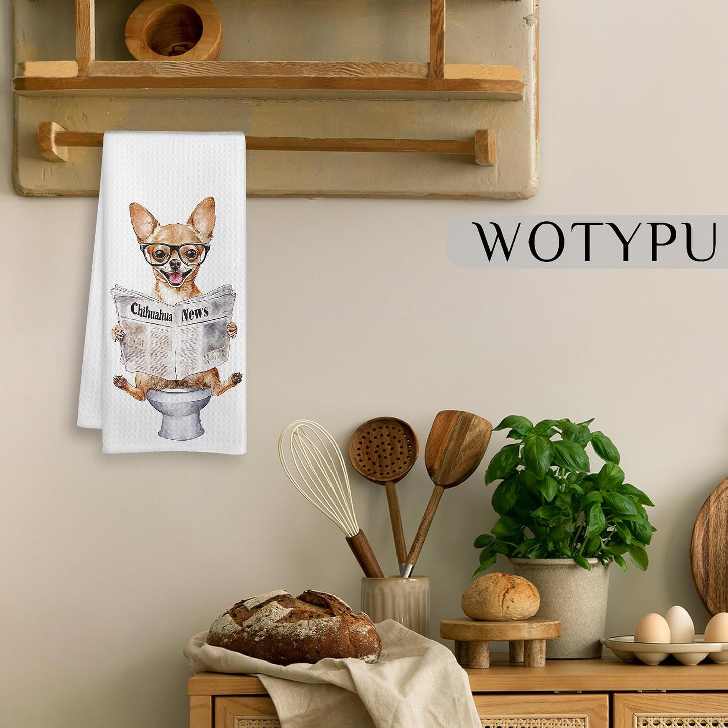 Funny Chihuahua Gifts Hand Towels for Bathroom, Chihuahua Gifts for Women Men Decorative Hand Towels for Kids Guest Bathroom Washroom Power Room Vanity Half Bath, 16X24 Inch BST326L