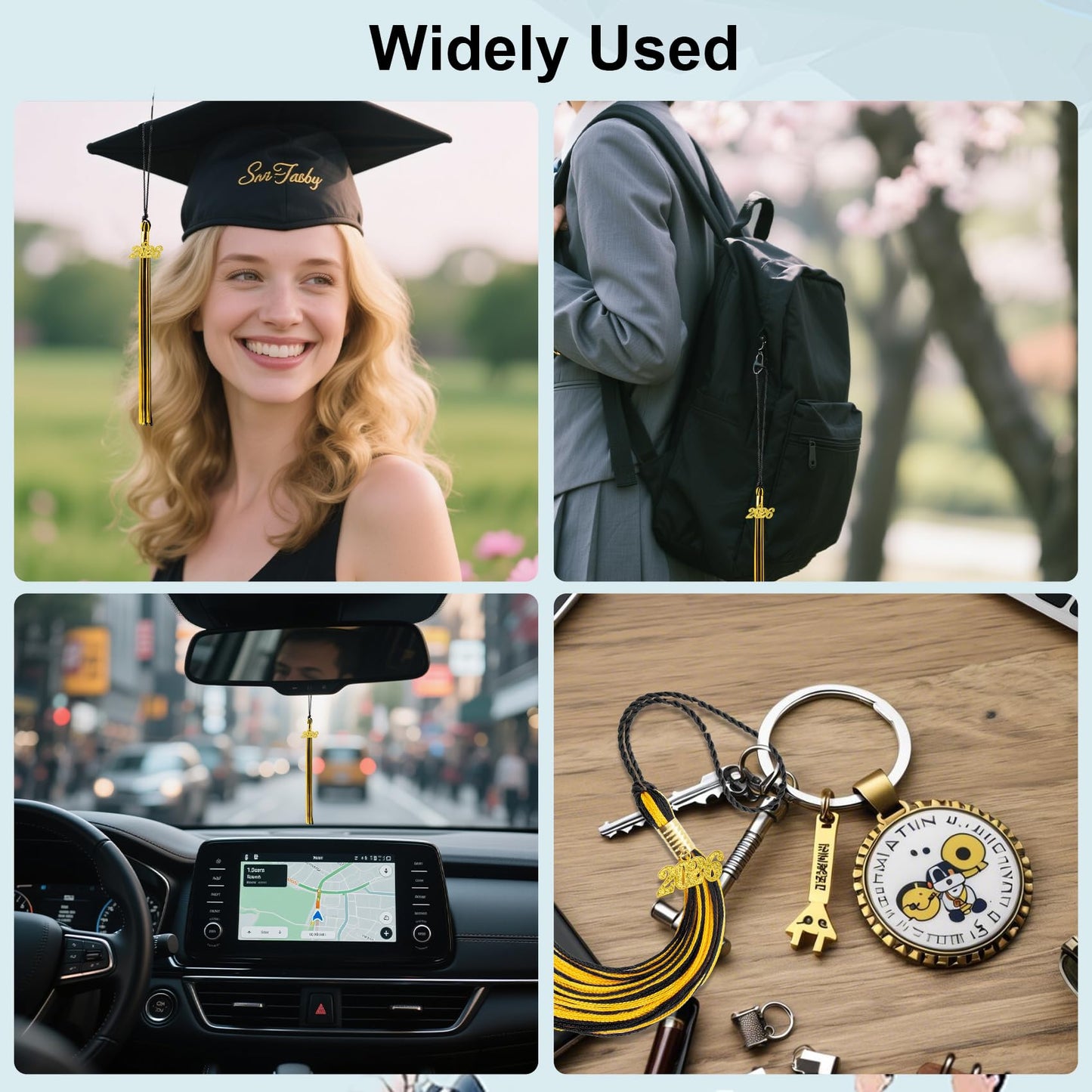 2026 Tassel Graduation, Black and Gold Graduation Tassel, 2026 Graduations Cap Tassels, Gradutate Cap Tassels with 2026 Year Gold Charms for Grad Cap Hat Ceremonies Memorial Graduations Decorations BST220