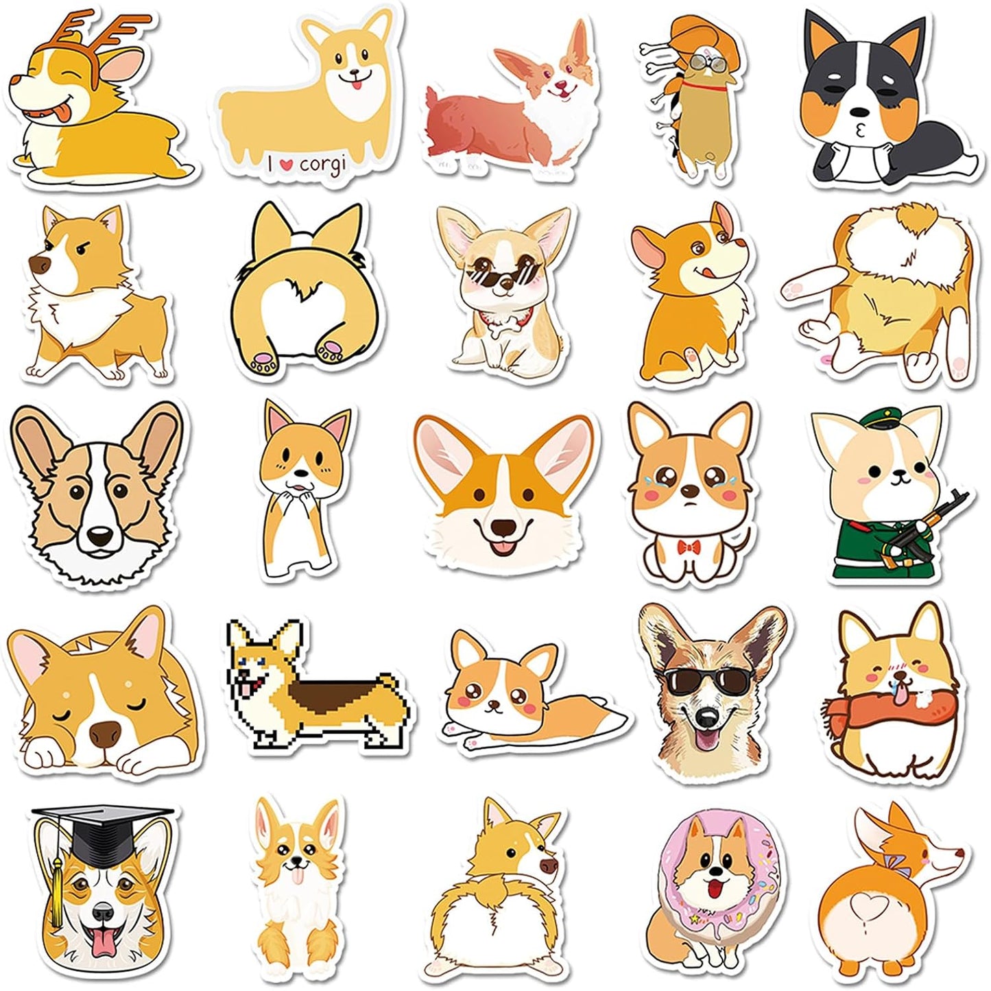 Animal Stickers for Kids, Waterproof Vinyl Stickers for Laptop Phone Guitar Kid Sticker Pack, Kid Classroom Prizes for Elementary Students Luggage Water Bottles Youth Adult Games, Non-Repeating BST326L