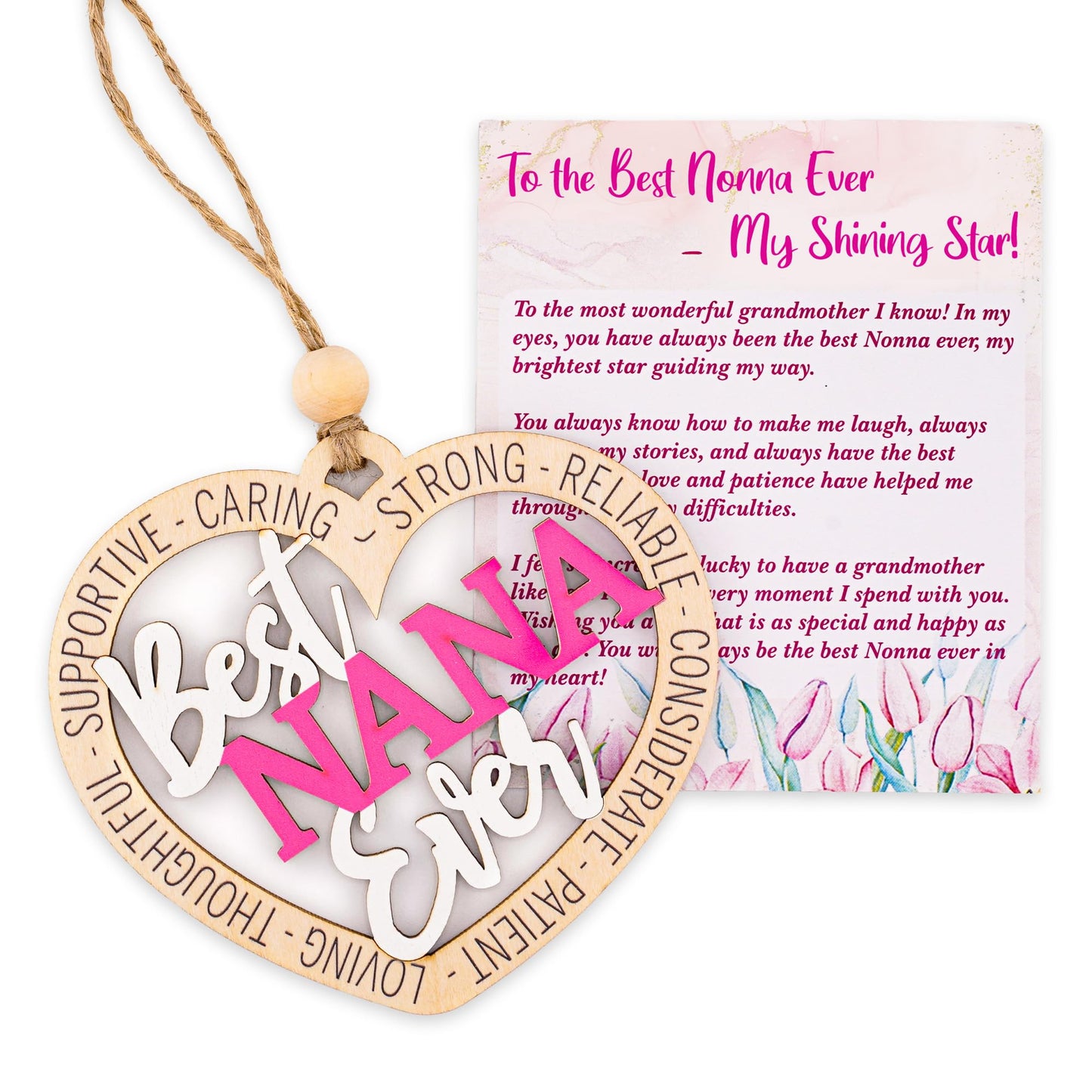 Gifts for Mom, Nonna, Grandma, Grammy, Granny, Gigi, Mimi, Mother's Day Card with envelopes for Mom, Birthday, for Women (Best Mom) WN420