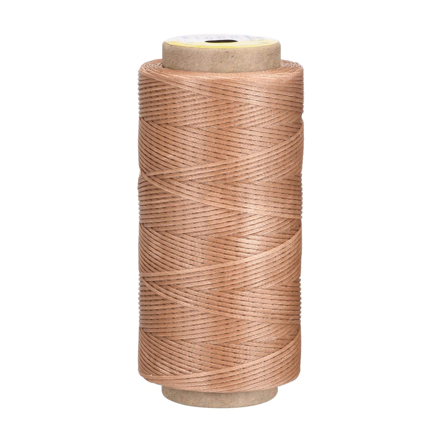 uxcell Leather Sewing Thread 186 Yards 210D/1mm Polyester Waxed Cord for Manual Sewing, Wheat BST326H