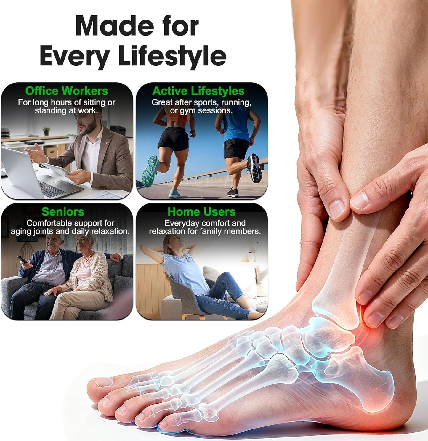 Cordless Ankle Massager for Pain Relief 40