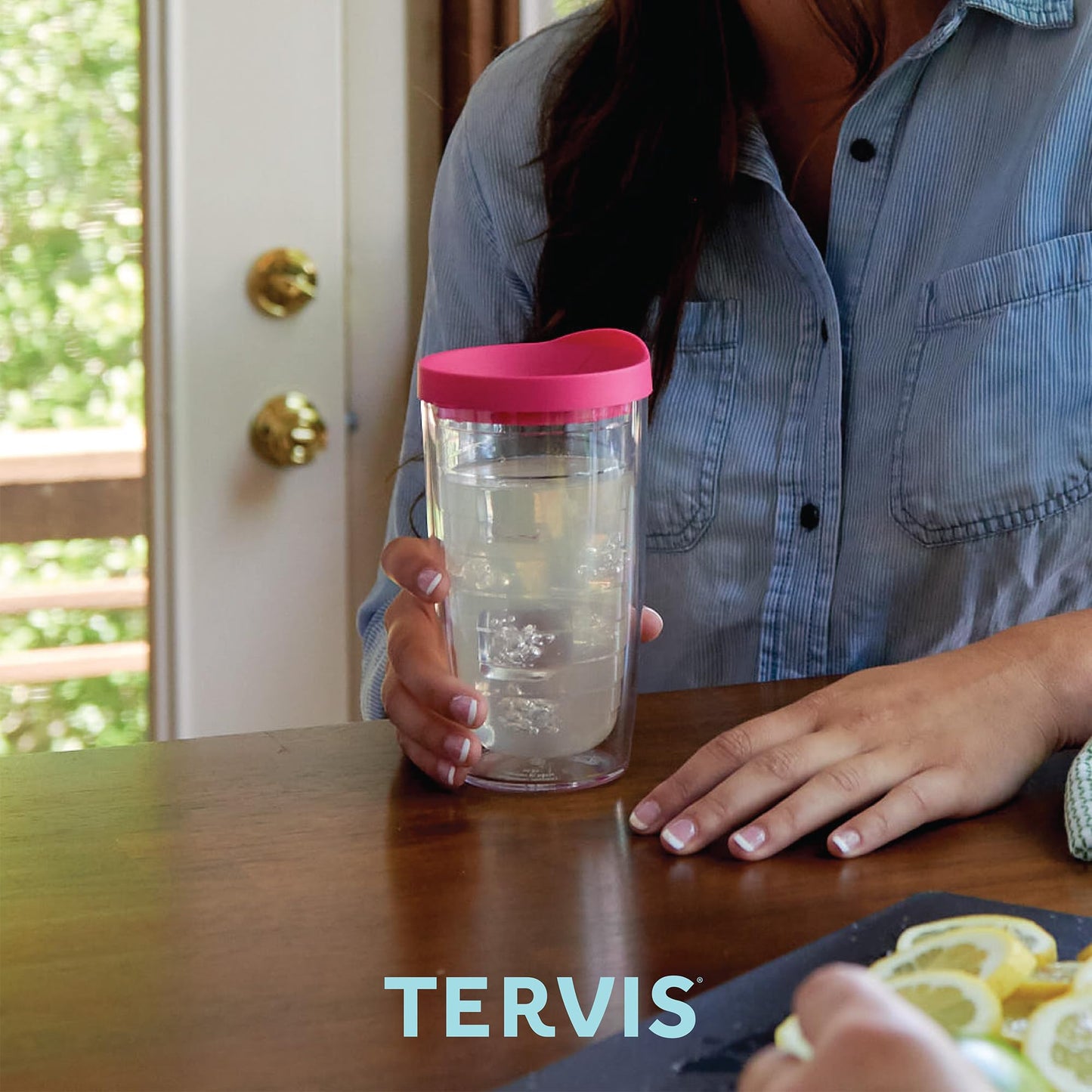 Tervis Friends Pattern Triple Walled Insulated Tumbler Travel Cup Keeps Drinks Cold & Hot, 20oz Legacy, Stainless Steel
