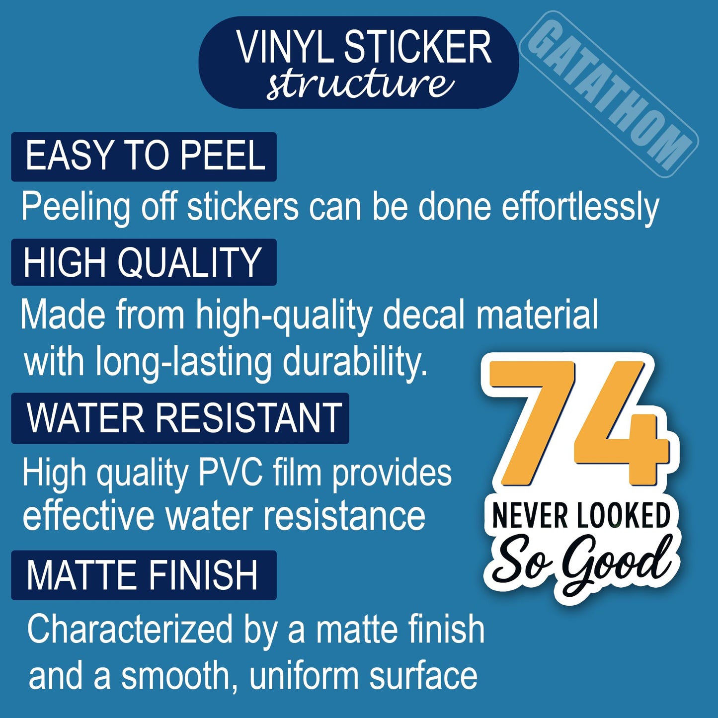 (3PCS) 83 Never Looked So Good Sticker – Happy 83th Birthday, Waterproof Vinyl Decals for Party Decor, Scrapbooking, Water Bottles, Laptops, Size 3" x 2.5" BST202