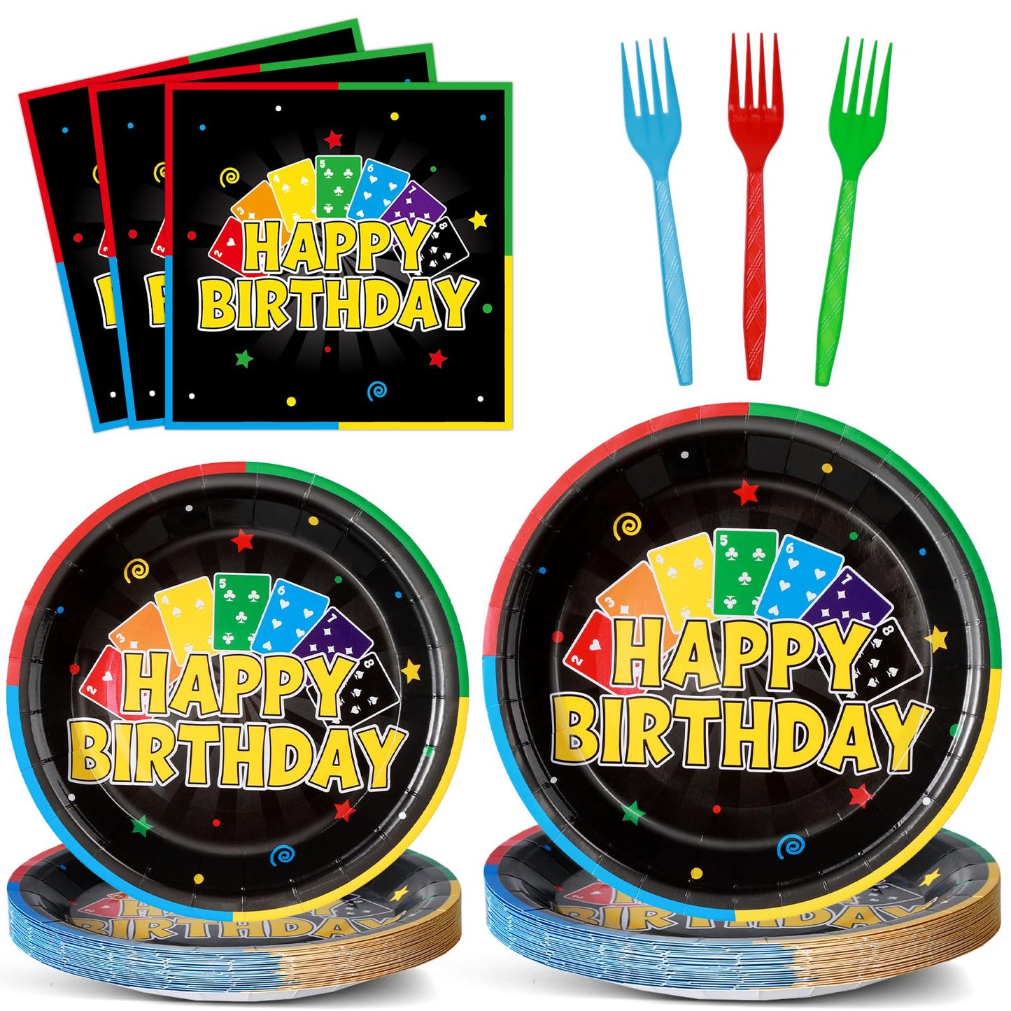96 Pcs Race Car 1st Birthday Party Plates and Napkins Racing Cars First Birthday Decor Race Car One Year Old Dessert Cake Plates Racing Cars Theme Tableware Set for Kids Boy Party Decor 24 Guests BST202