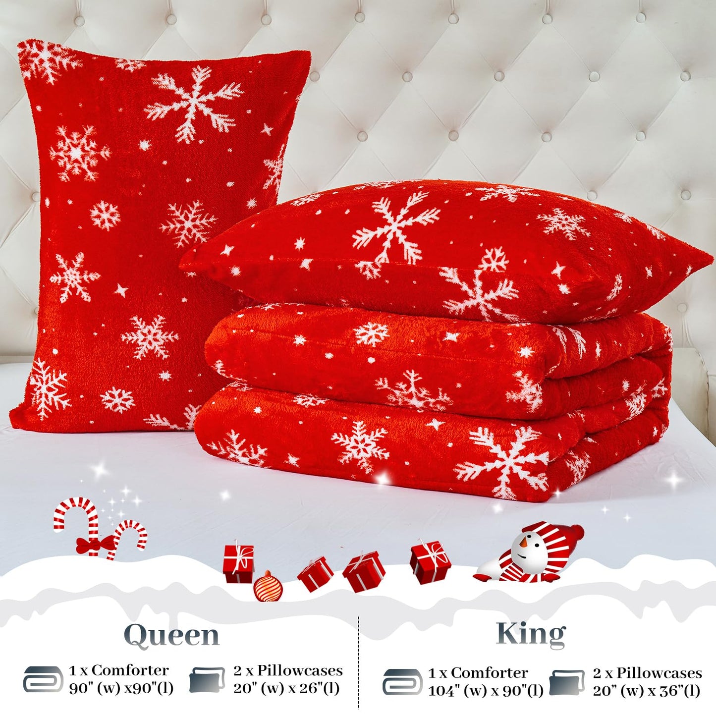 YIYEA Fluffy Queen Size Comforter Set, Luxury Faux Fur Comforter, Ultra Soft Plush Fuzzy Velvet Bedding Comforter Sets for Fall Winter, Cozy Warmth, No Shedding, 3PC, Queen, Light Grey BST326H