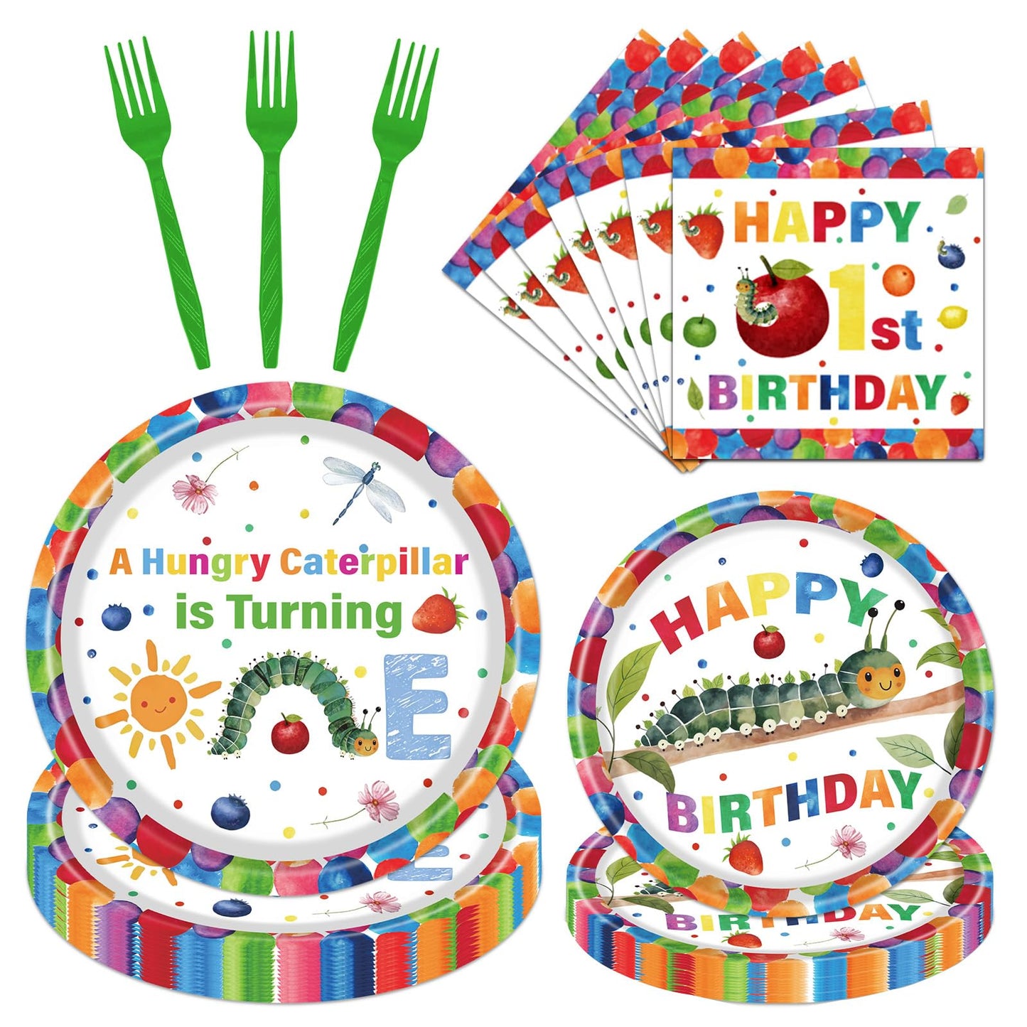 Gameza July Christmas Party Decorations Tableware, 96PCS There's Some Hohoho's in July Disposable Paper Plates and Napkins Decoration, Summer Xmas Beach Forks Decor Supplies Serves 24 BST220
