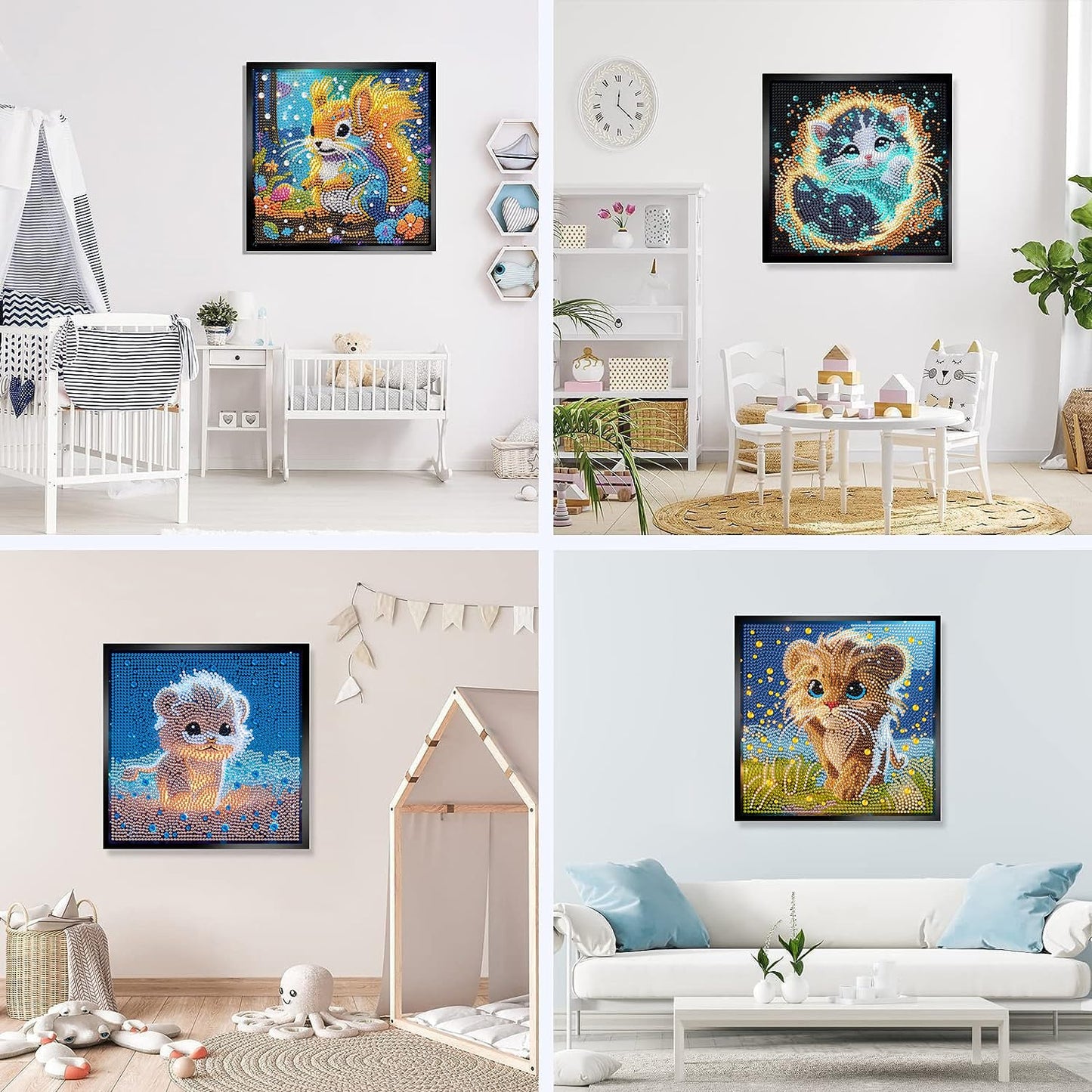 AIBOERL Cherry Diamond Art Kits for Adults,Cherry 5D Diamond Painting Kits for Adults Beginners,DIY Full Round Drill Diamond Dot Painting Gem Art Kits for Adult, Home Wall Decor 12x16Inch BST220