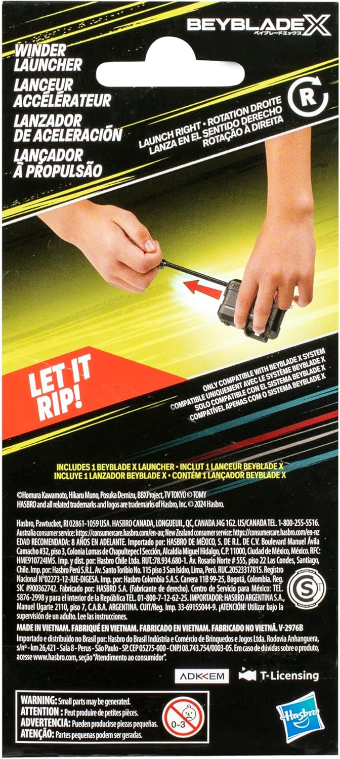 Beyblade X Official Winder Launcher for use with Beylade X Spinning Top Toys and Beystadium 61