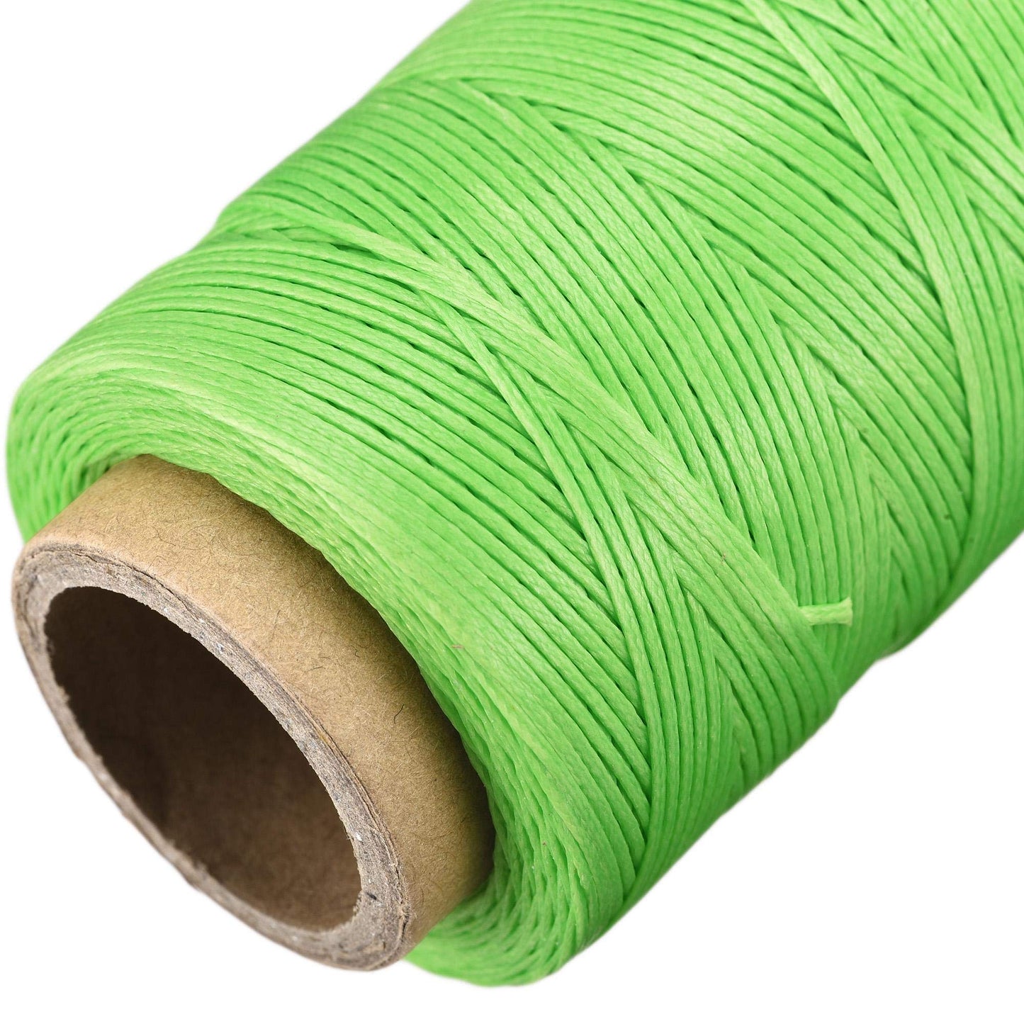 uxcell Leather Sewing Thread 186 Yards 210D/1mm Polyester Waxed Cord for Manual Sewing, Wheat BST326H