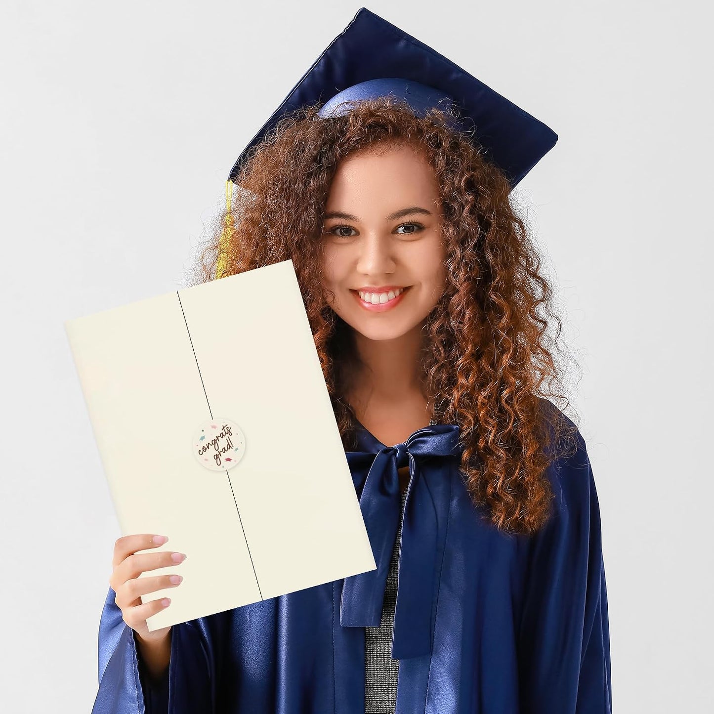 Graduation Party Decorations, Beige White Class of 2026 Congratulations Graduates Alternative Signature Guest Book, Congrats Grad Signature Book 18" x 12", Awesome Graduation Gift for Friends BST326L